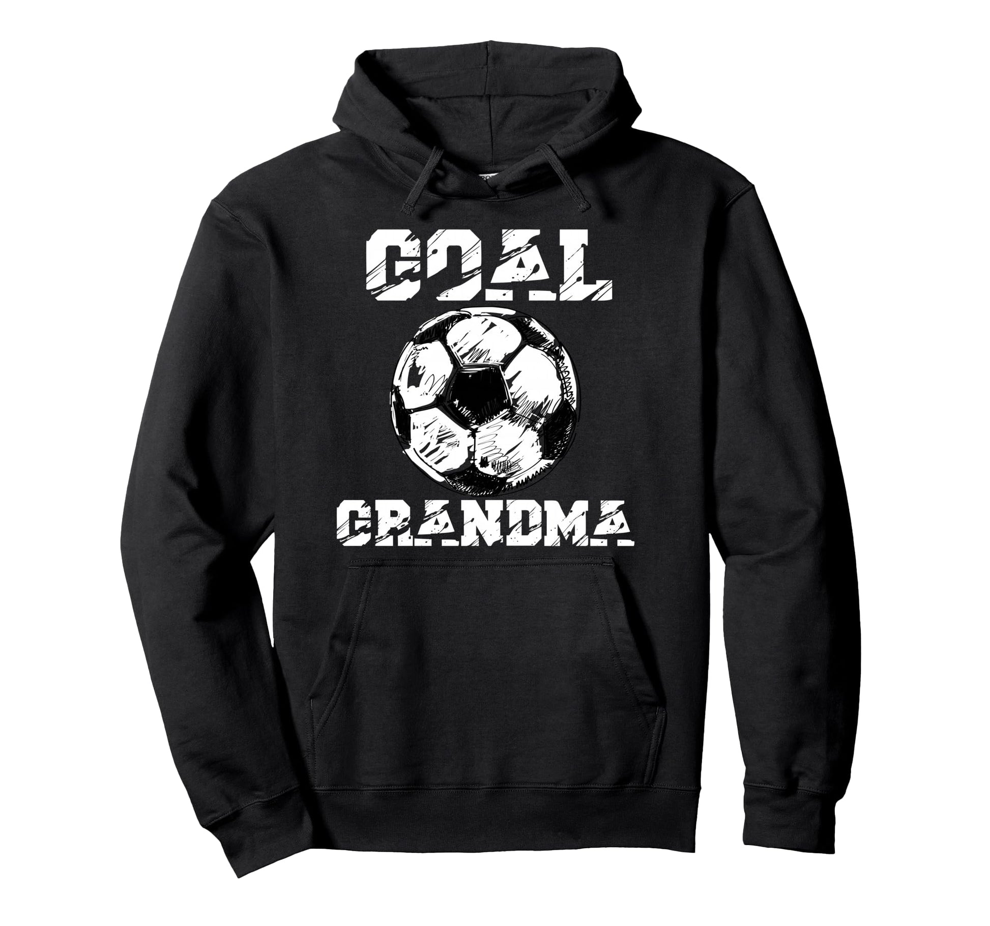 Goal Grandma Funny Football Soccer Hoodie - Minimalist Print for Adults - T-Shirt, Sweatshirt, Hoodie