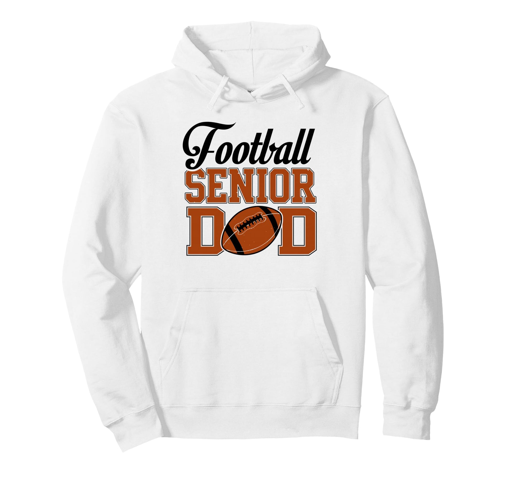 Football Senior Dad 2027 Graduation Hoodie - Graphic Print for Adults - T-Shirt, Sweatshirt, Hoodie