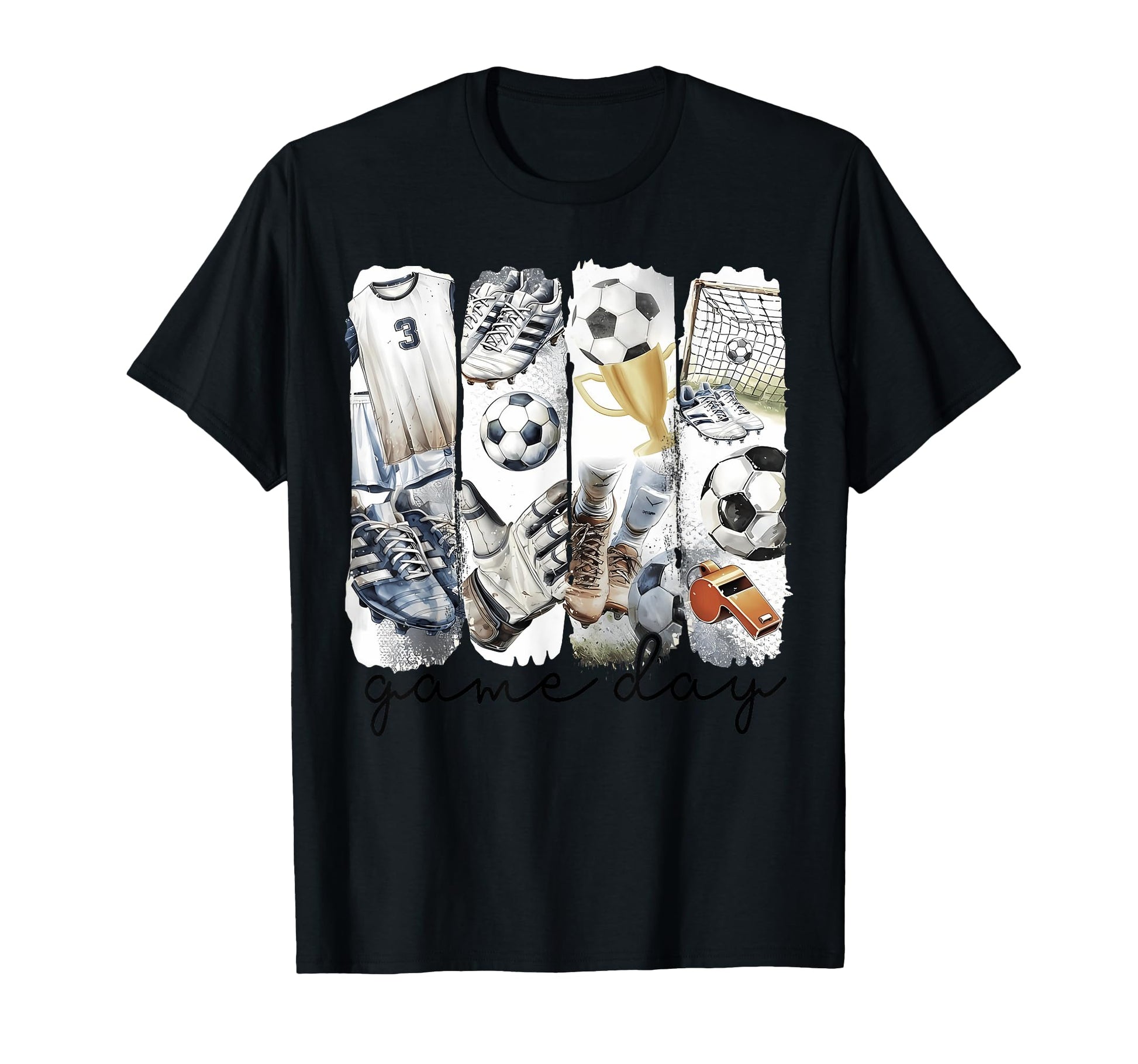 Soccer Mama Ball Brushstroke Game Day T-Shirt - Novelty Apparel Unisex - T-Shirt, Sweatshirt, Hoodie