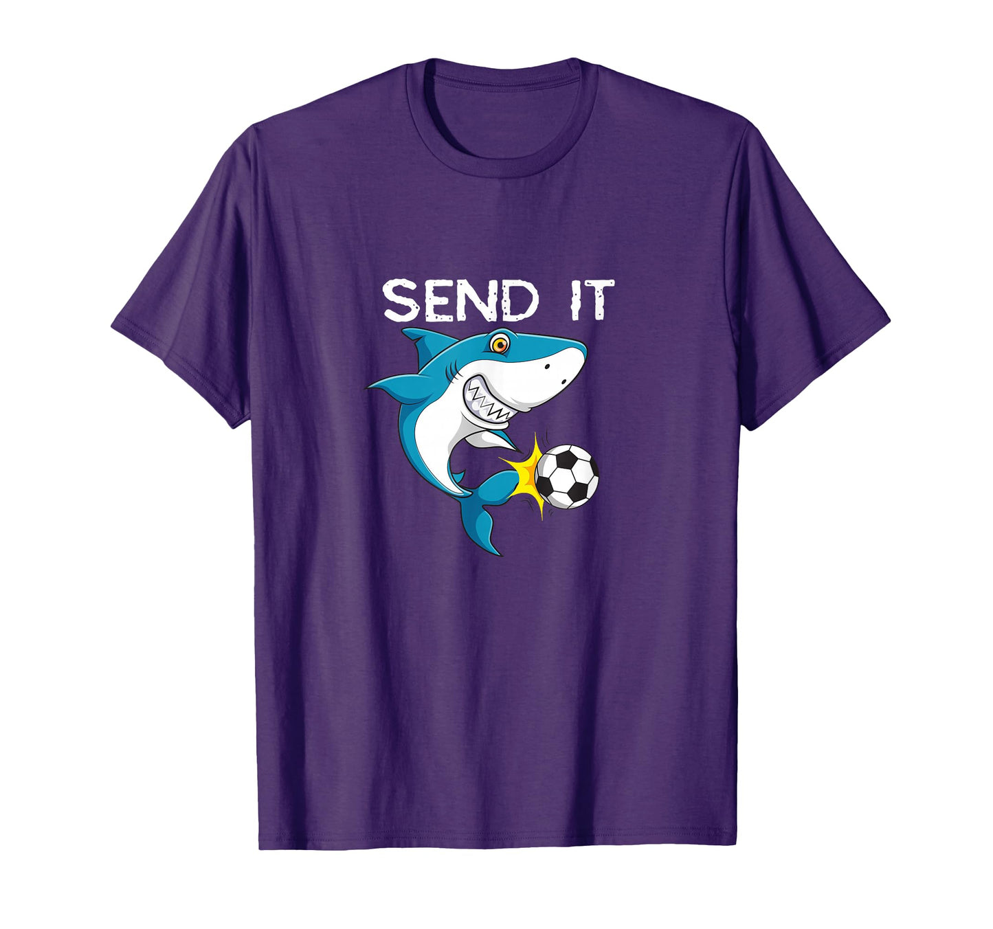 Funny Soccer Sayings Shark Player T-Shirt - Fun Novelty Design for Adults - T-Shirt, Sweatshirt, Hoodie
