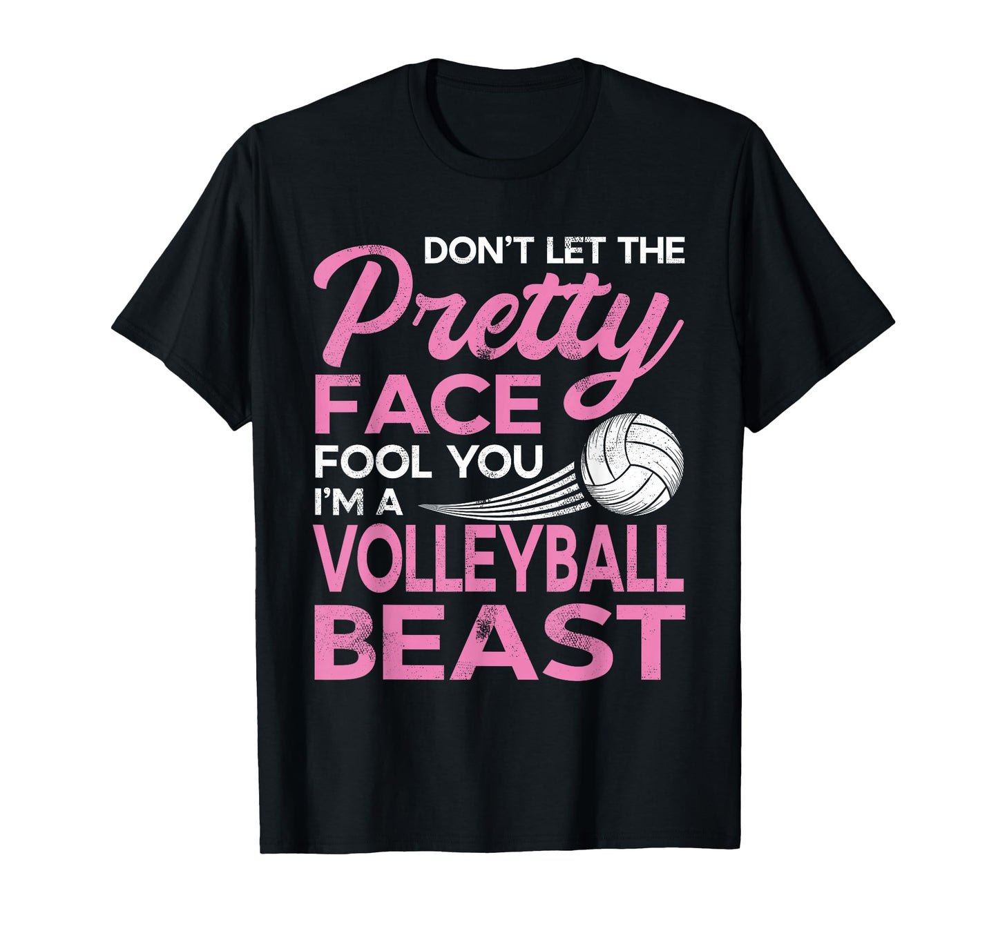 Funny Volleyball Pretty Face T-Shirt - Minimalist Print Unisex - T-Shirt, Sweatshirt, Hoodie