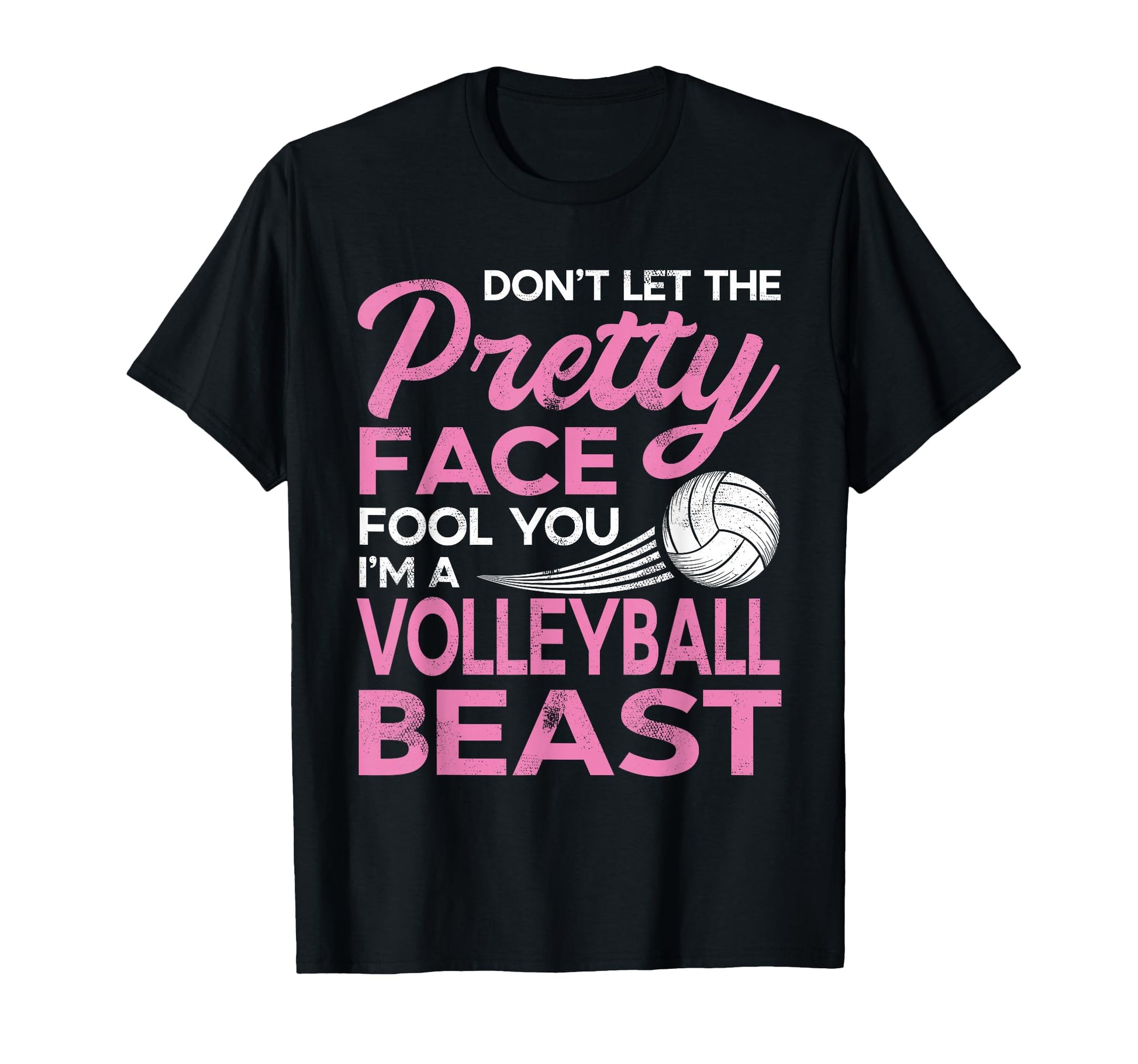 Funny Volleyball Pretty Face T-Shirt - Minimalist Print Unisex - T-Shirt, Sweatshirt, Hoodie