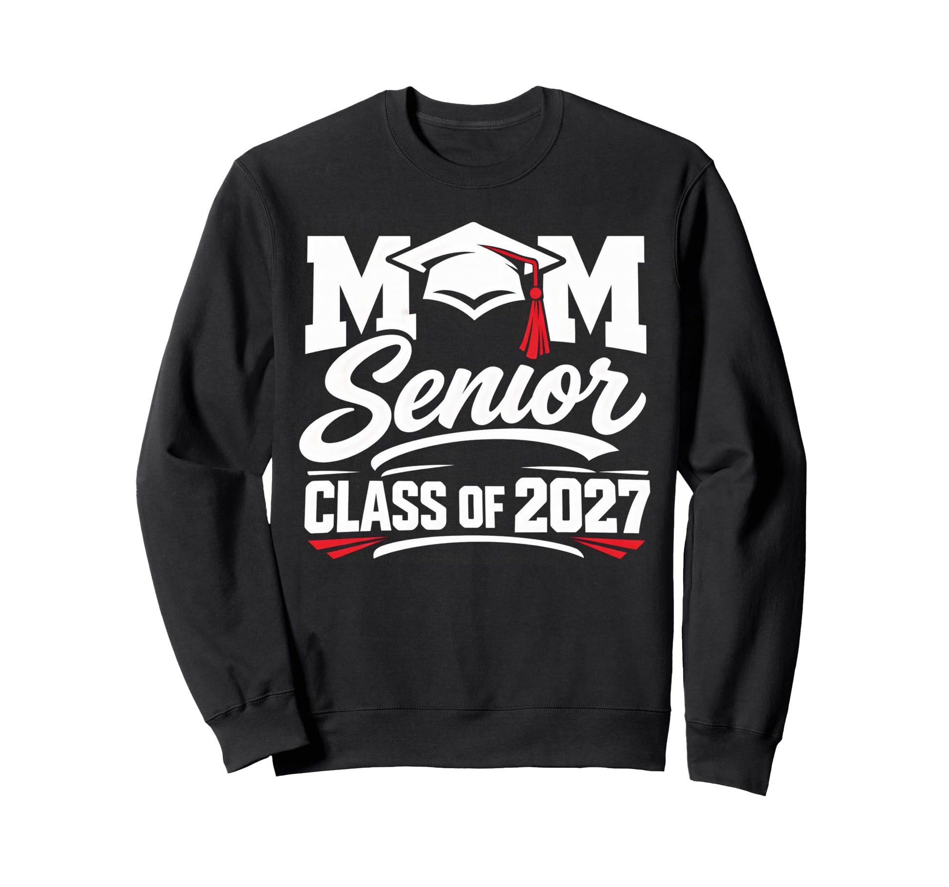 Mom Senior Graduation School Class Sweatshirt - Graphic Print for Adults - T-Shirt, Sweatshirt, Hoodie