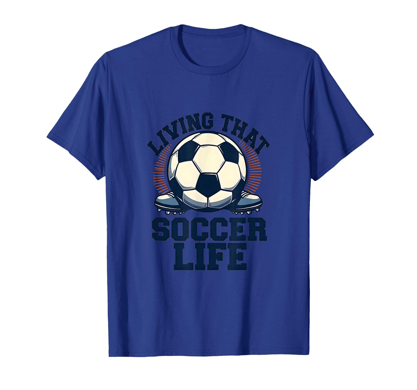 Living That Soccer Life Dad T-Shirt - Minimalist Print Unisex - T-Shirt, Sweatshirt, Hoodie