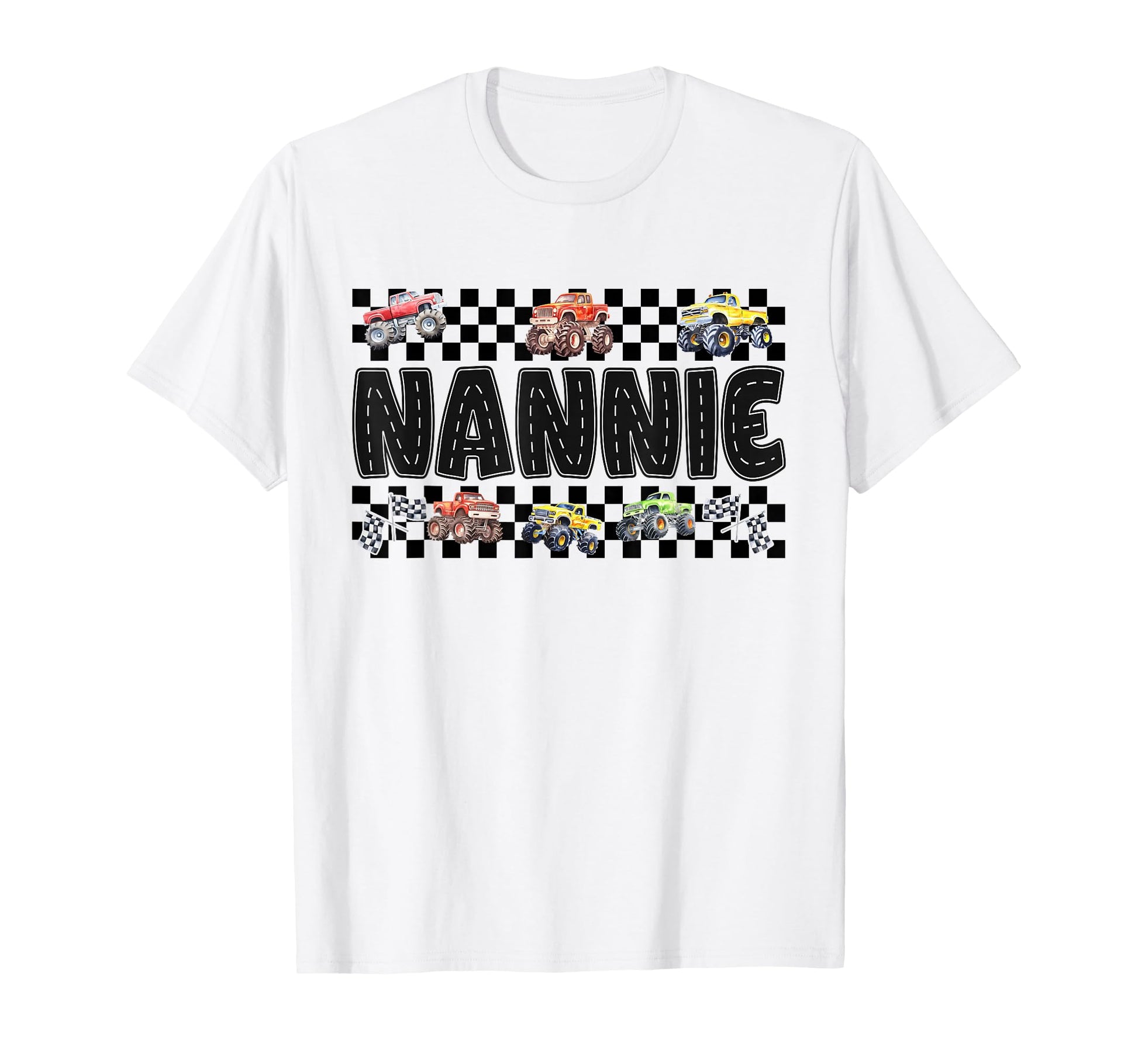 Nannie Monster Truck Family Crew T-Shirt - Trendy Graphic Men Women - T-Shirt, Sweatshirt, Hoodie