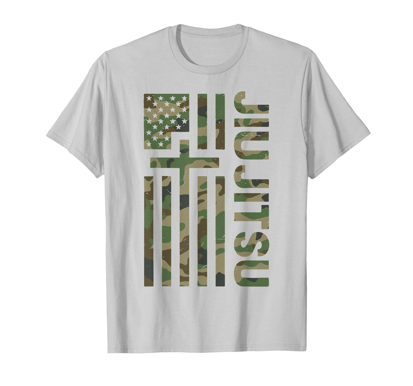 Camo Jiu Jitsu American Flag T-Shirt - Casual Everyday Wear for Adults - T-Shirt, Sweatshirt, Hoodie