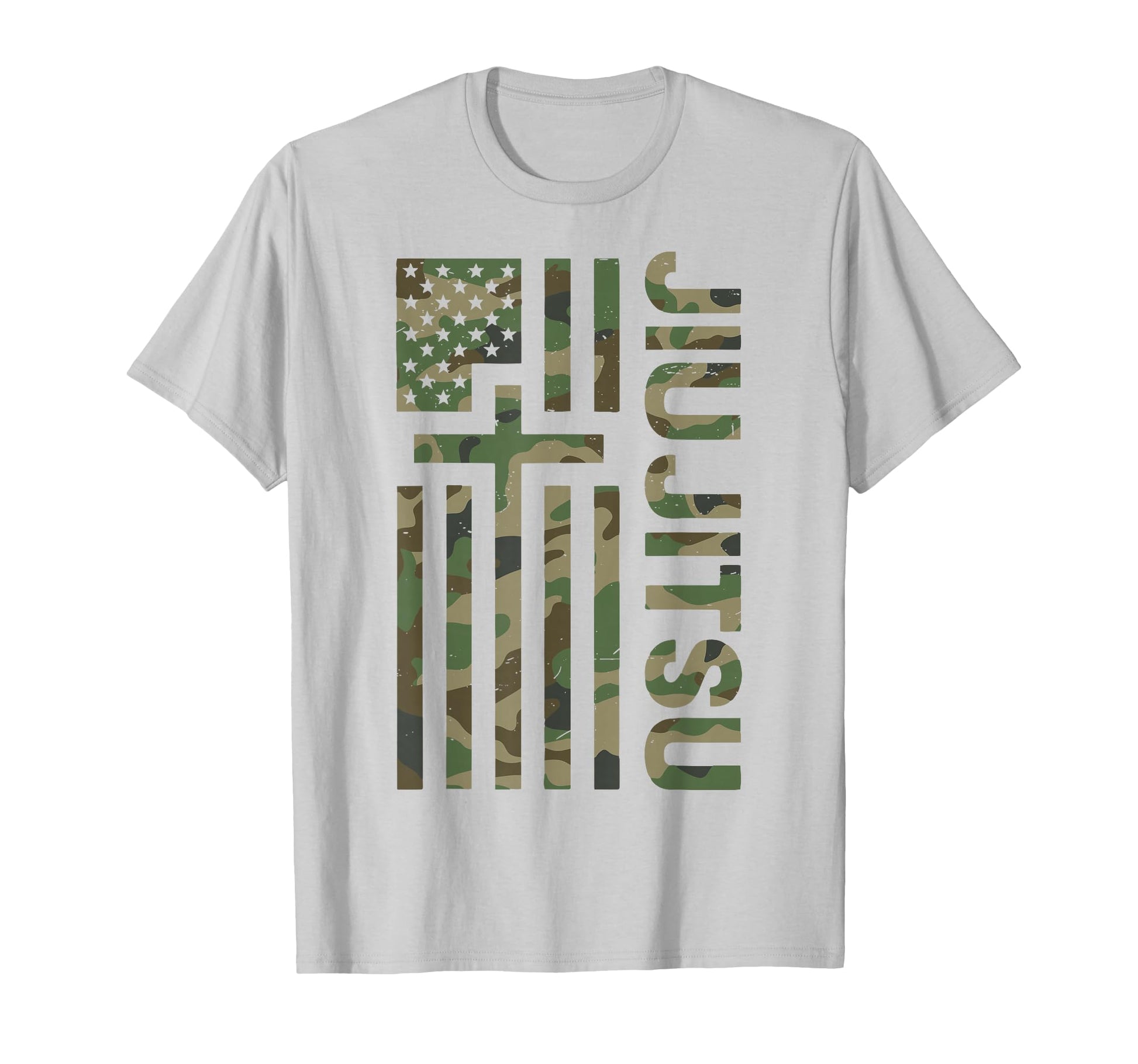 Camo Jiu Jitsu American Flag T-Shirt - Casual Everyday Wear for Adults - T-Shirt, Sweatshirt, Hoodie