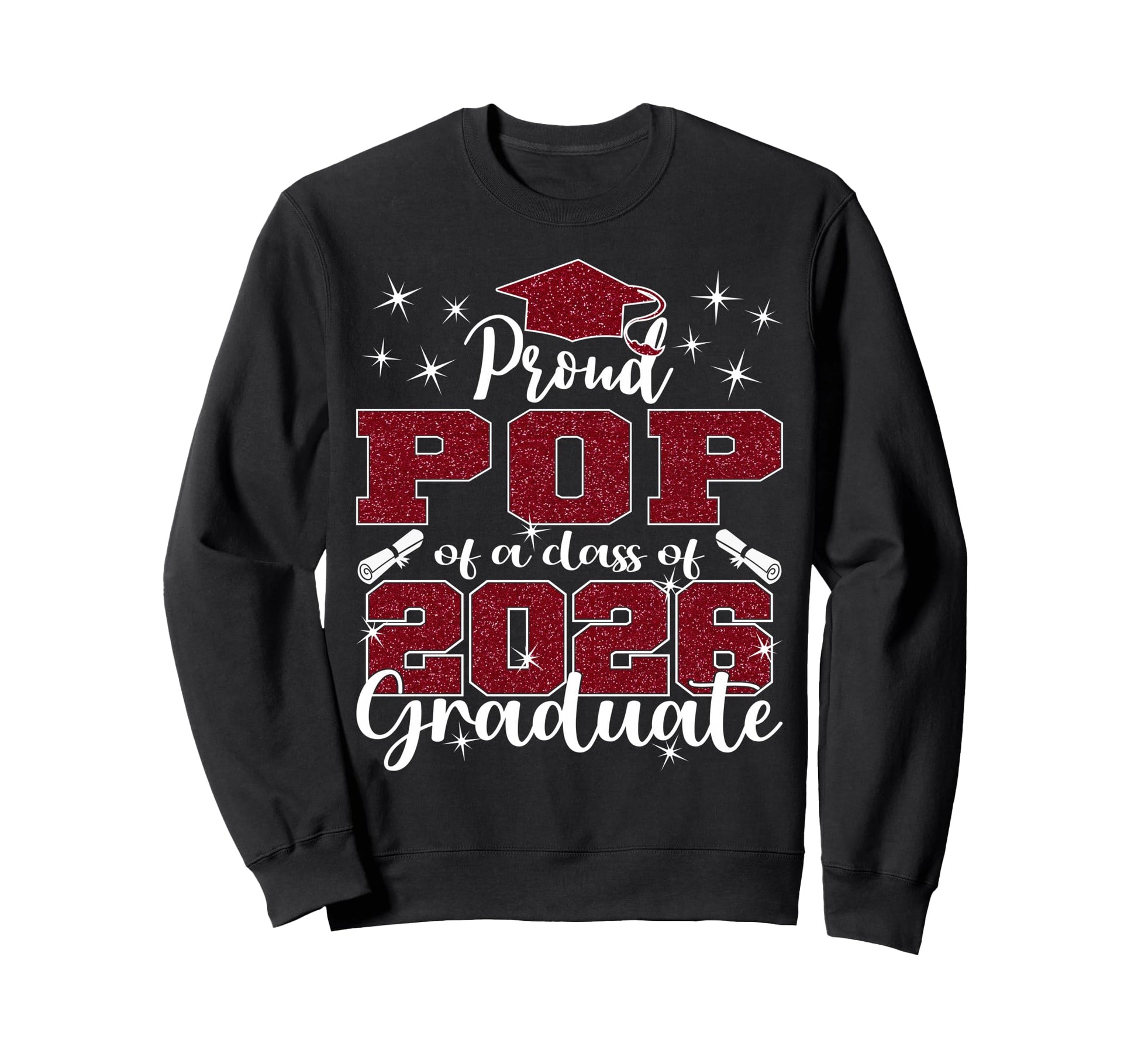 Super Proud Pop 2026 Graduate Sweatshirt - Novelty Apparel Men Women - T-Shirt, Sweatshirt, Hoodie