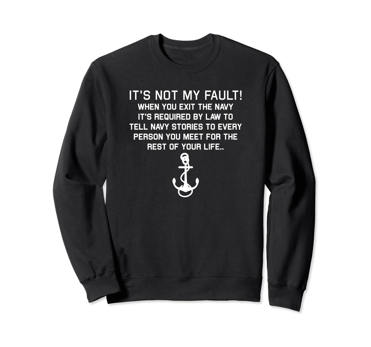 Navy Stories Dad Sailor Jokes Naval Sweatshirt - Minimalist Print Unisex - T-Shirt, Sweatshirt, Hoodie