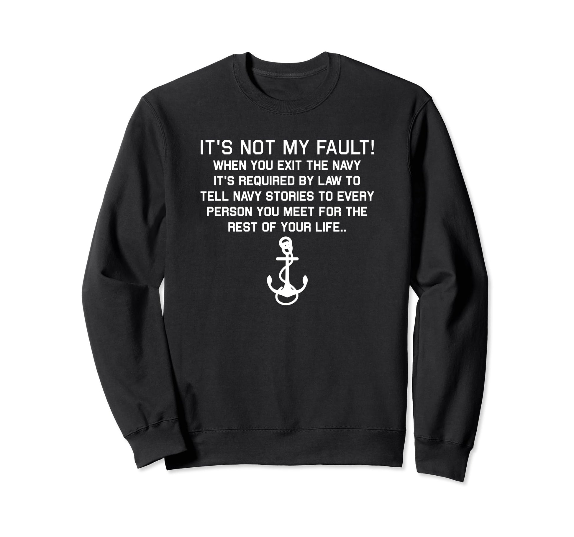 Navy Stories Dad Sailor Jokes Naval Sweatshirt - Minimalist Print Unisex - T-Shirt, Sweatshirt, Hoodie