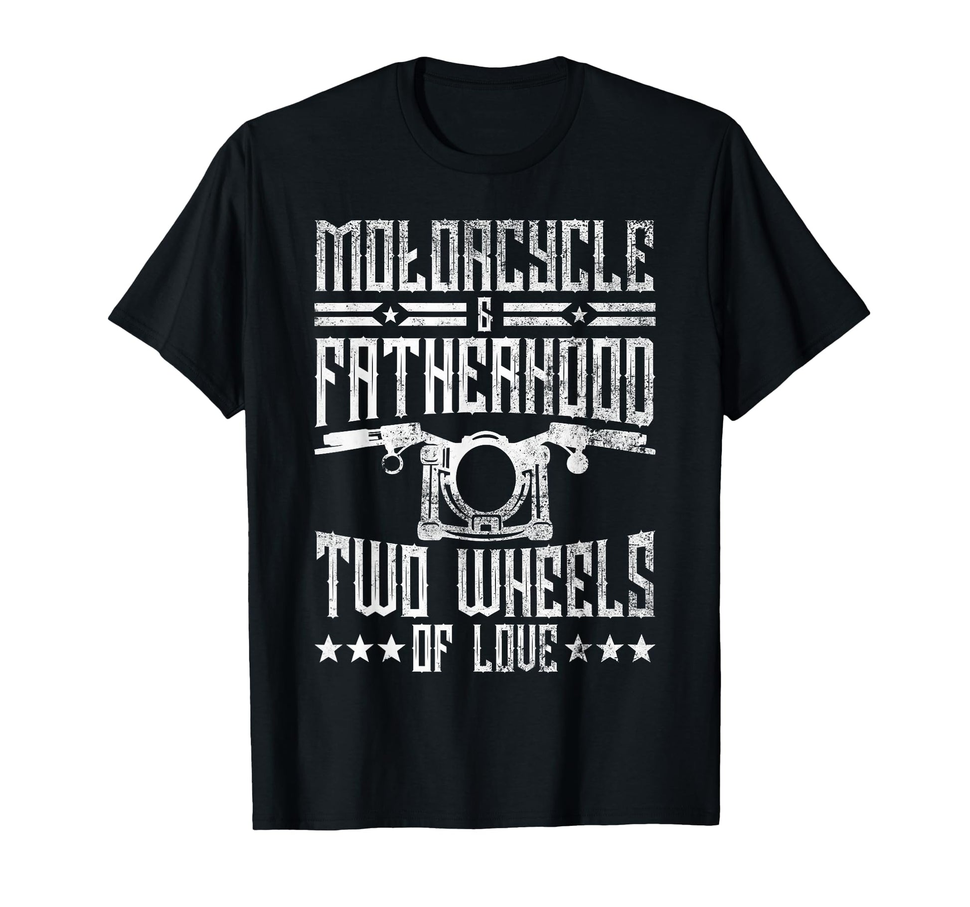 Motorcycle Fatherhood Two Wheels Love T-Shirt - Graphic Print Men Women - T-Shirt, Sweatshirt, Hoodie