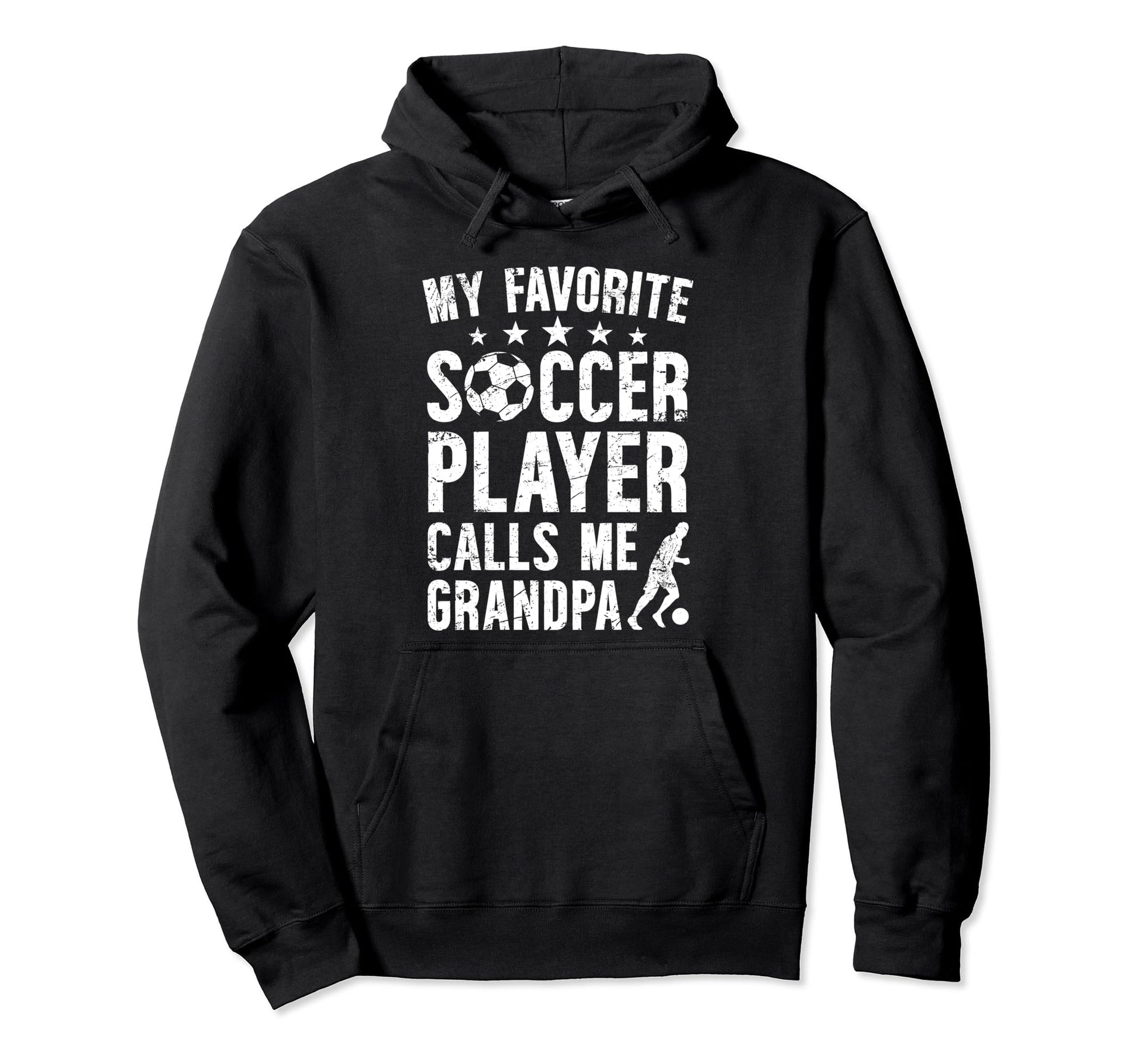 My Favorite Soccer Player Grandpa Hoodie - Minimalist Print for Adults - T-Shirt, Sweatshirt, Hoodie