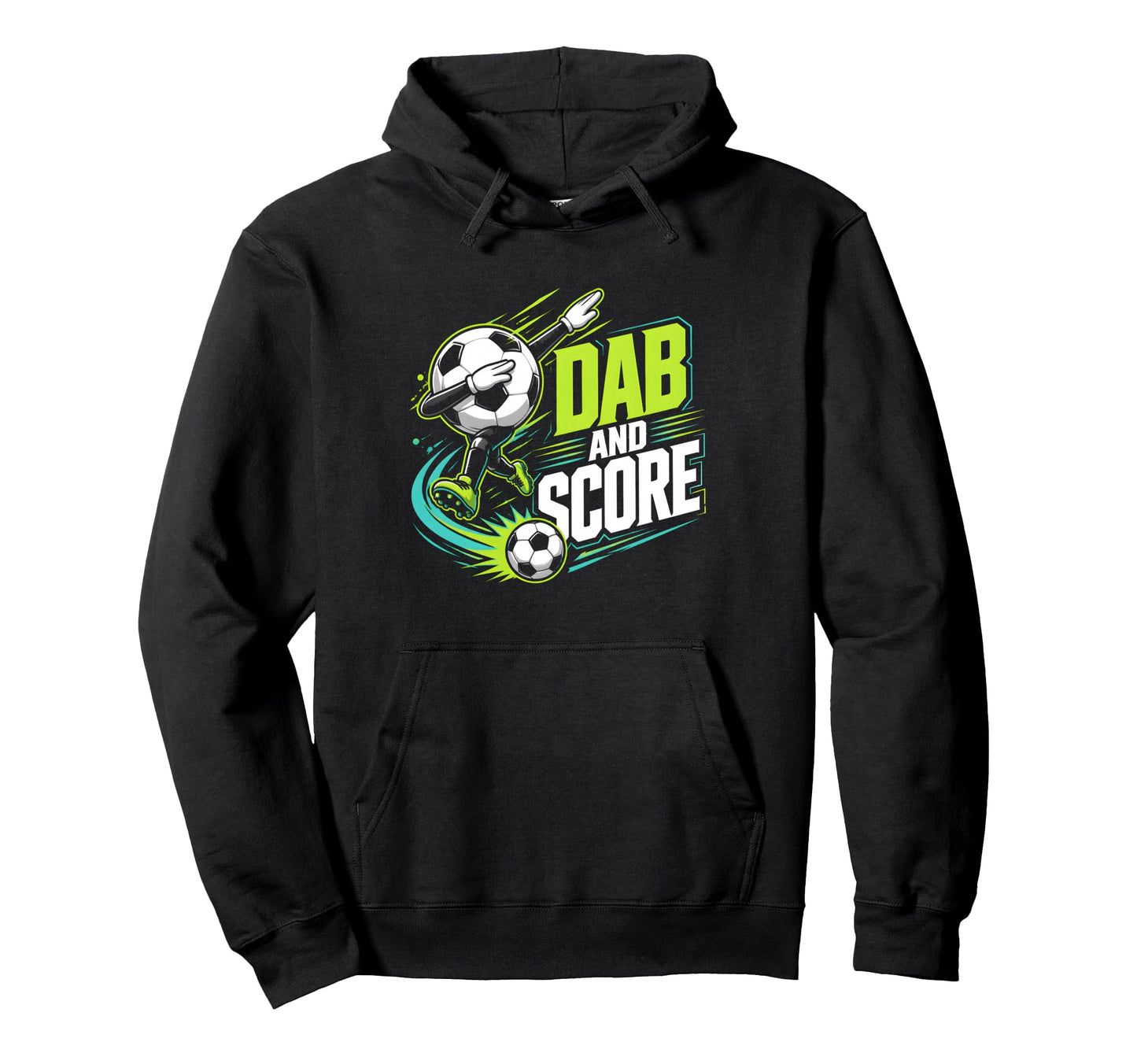 Dab And Score Soccer Player Fan Soccer Hoodie - Custom Art Print Men Women - T-Shirt, Sweatshirt, Hoodie
