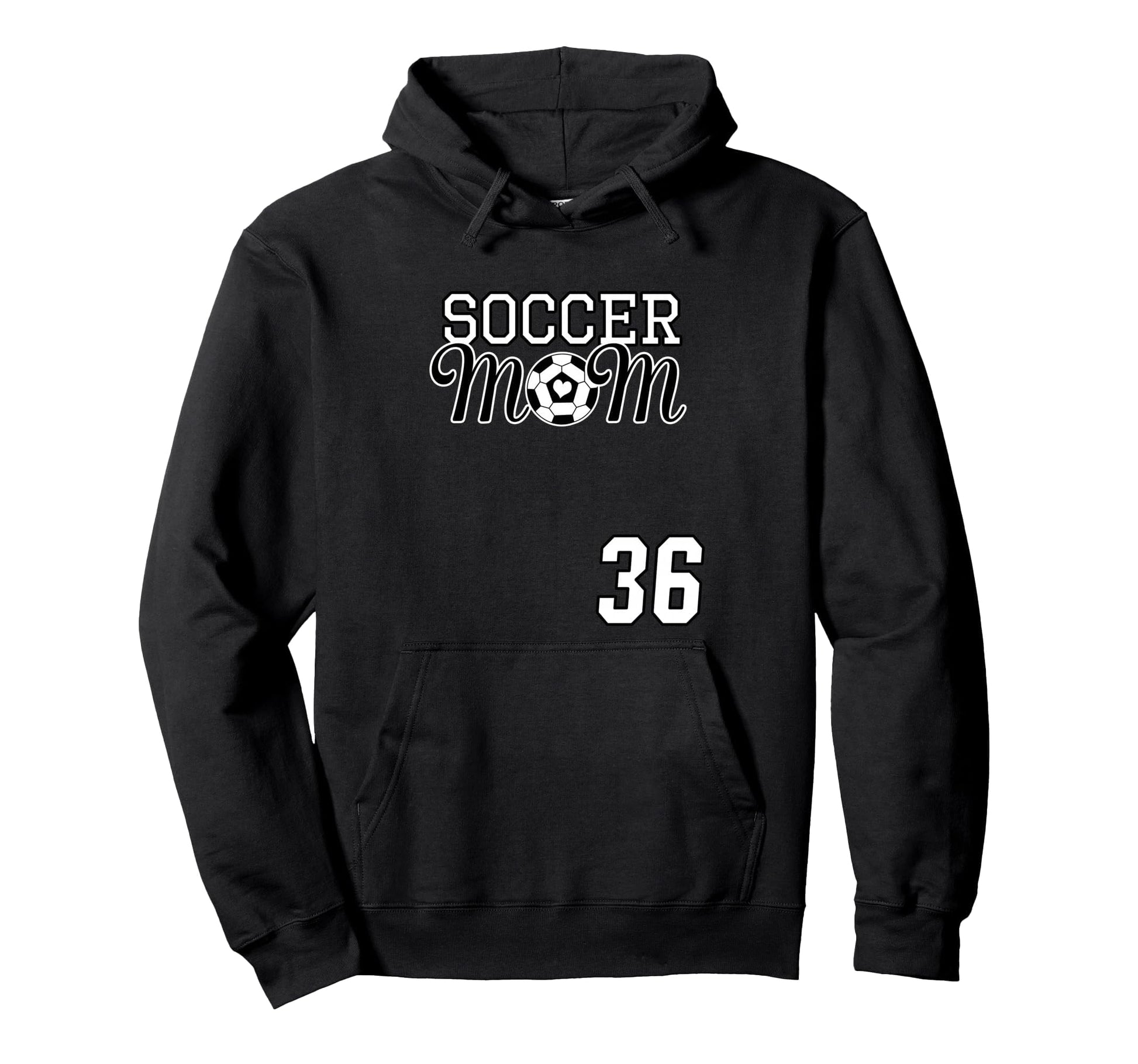 Number 36 Soccer Mom Mothers Day 36 Hoodie - Fun Novelty Design Unisex - T-Shirt, Sweatshirt, Hoodie