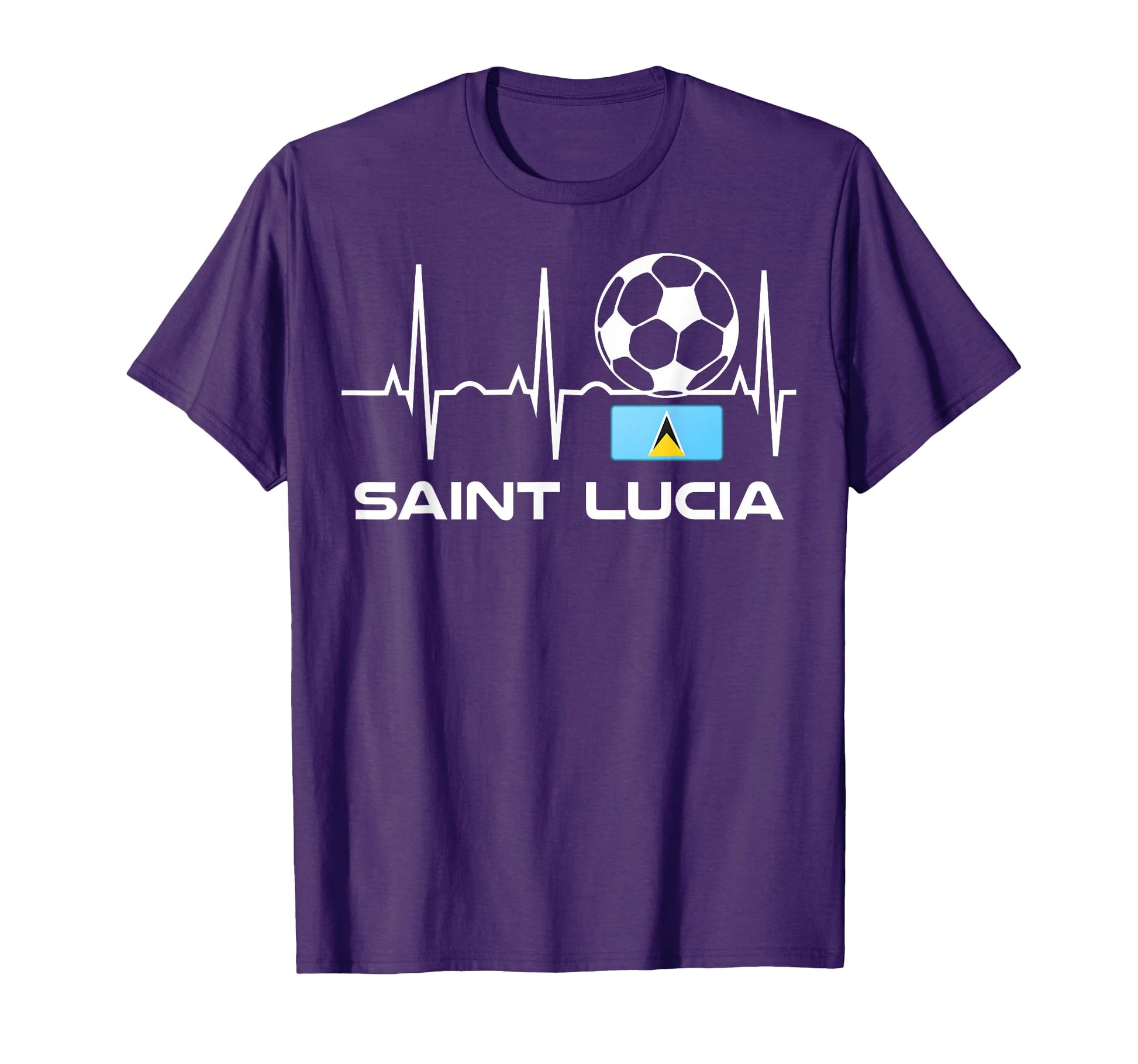 Saint Lucia Soccer Jersey St Lucia T-Shirt - Aesthetic Graphic Unisex - T-Shirt, Sweatshirt, Hoodie