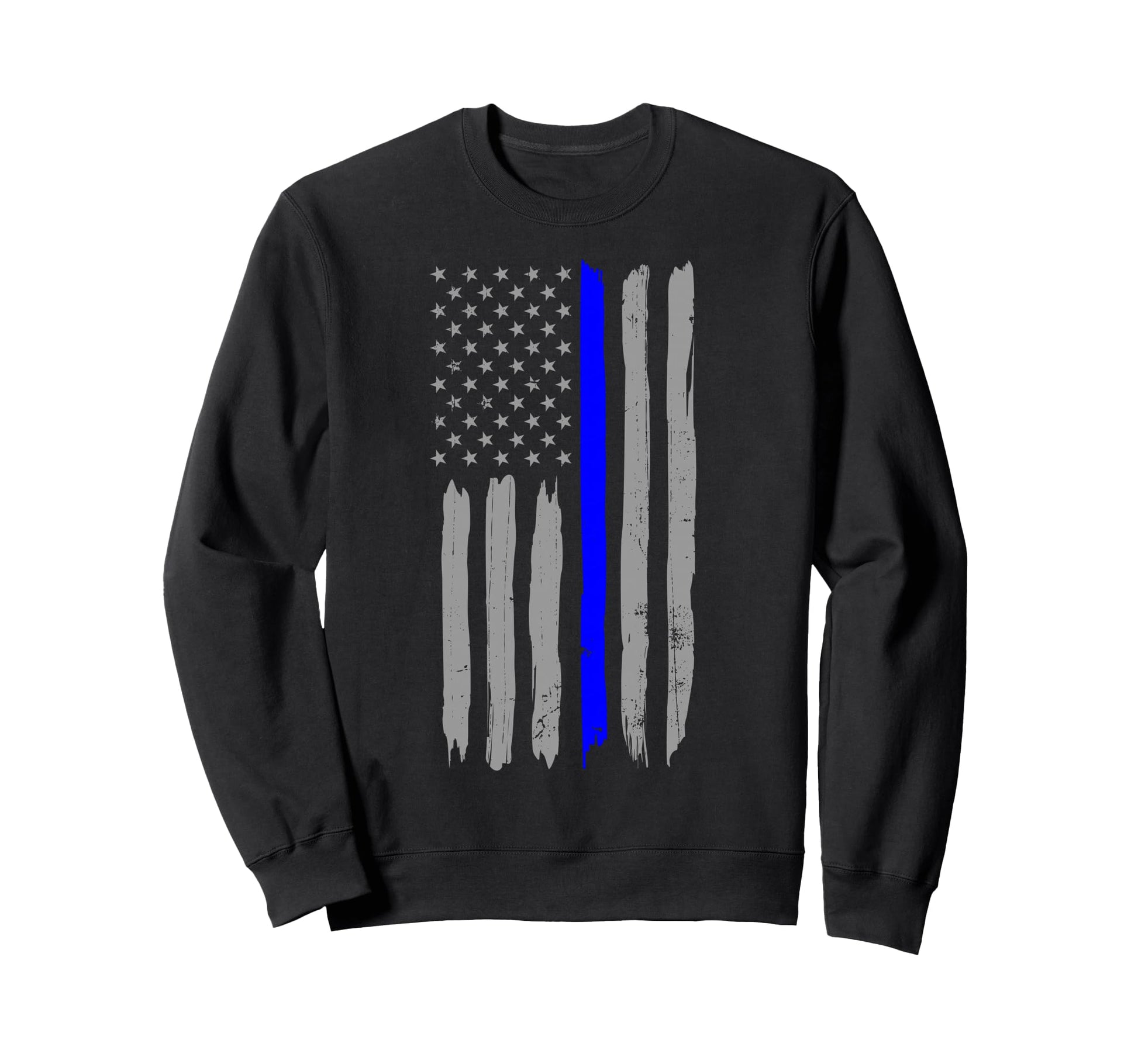 Thin Blue Line Police Support Usa Sweatshirt - Unique Graphic Men Women - T-Shirt, Sweatshirt, Hoodie