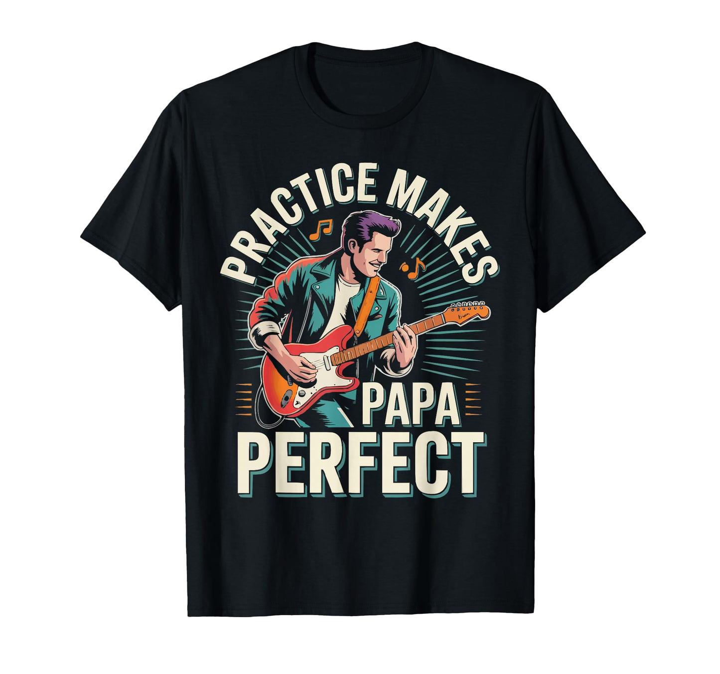 Guitarist Dad Guitar Player Daddy T-Shirt - Aesthetic Graphic Unisex - T-Shirt, Sweatshirt, Hoodie