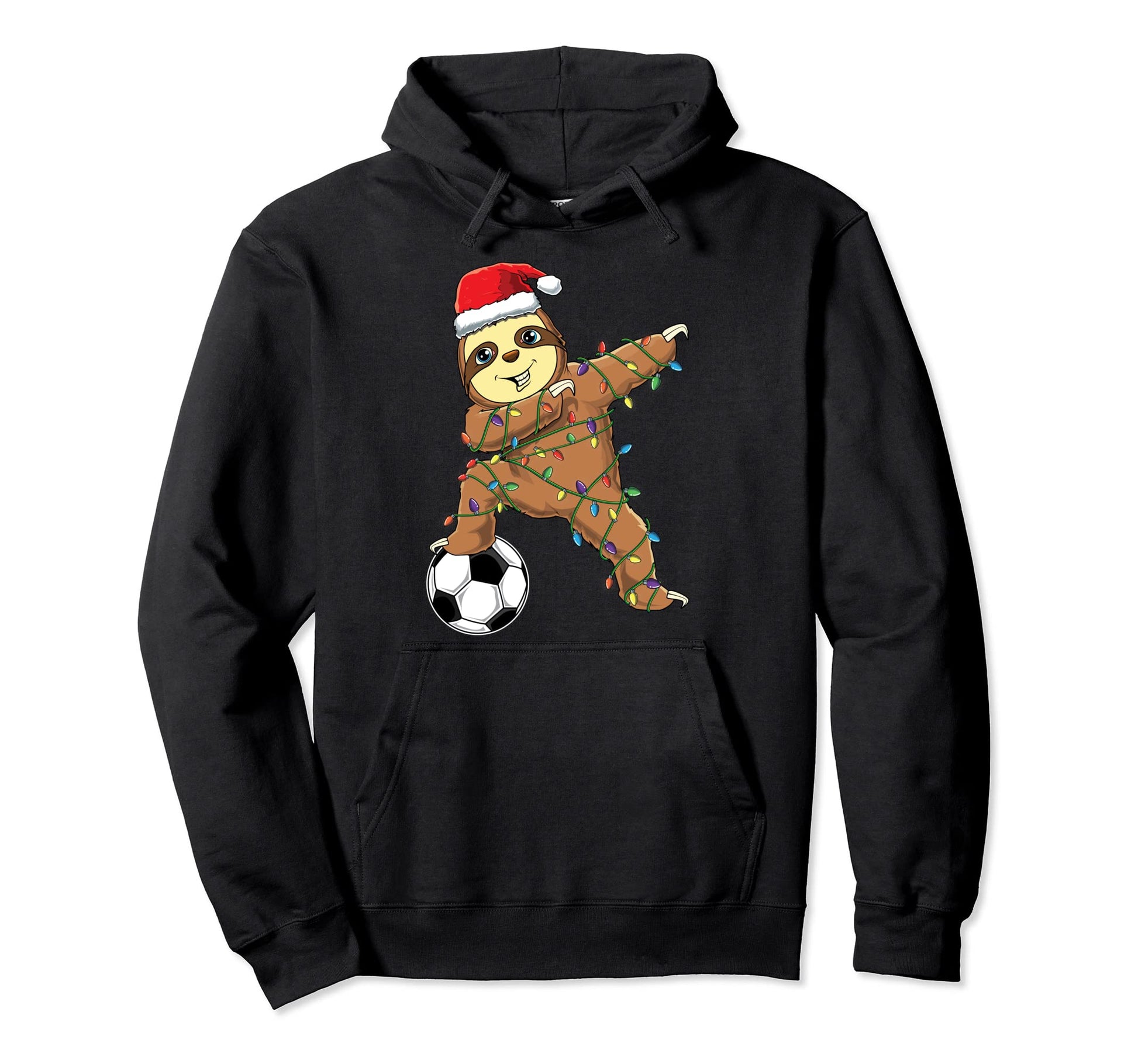 Funny Dabbing Sloth Dab Soccer Player Hoodie - Trendy Graphic Men Women - T-Shirt, Sweatshirt, Hoodie