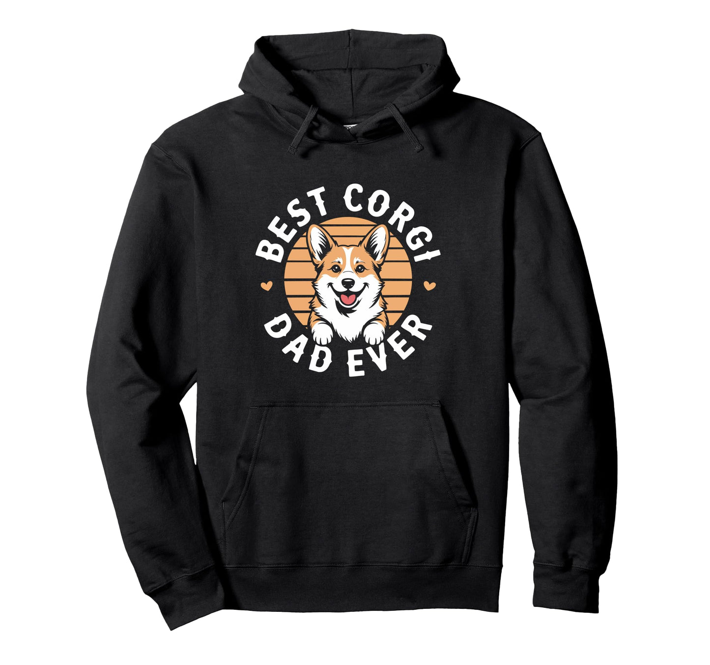 Best Corgi Dad Ever Daddy Dog Lover Hoodie - Unique Graphic for Adults - T-Shirt, Sweatshirt, Hoodie