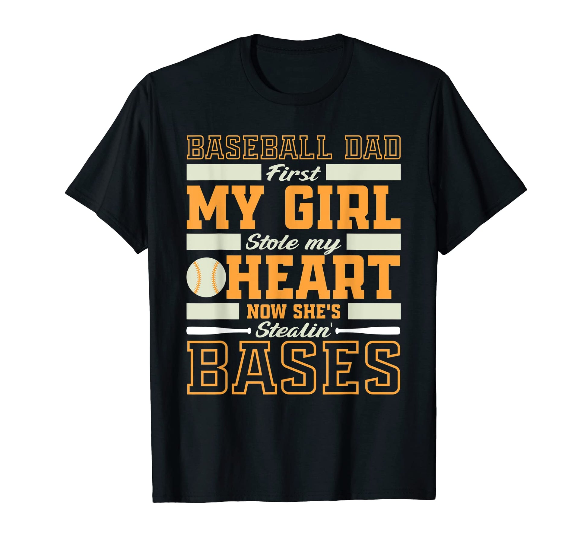Mens Father Baseball Fan Dad T-Shirt - Aesthetic Graphic for Adults - T-Shirt, Sweatshirt, Hoodie