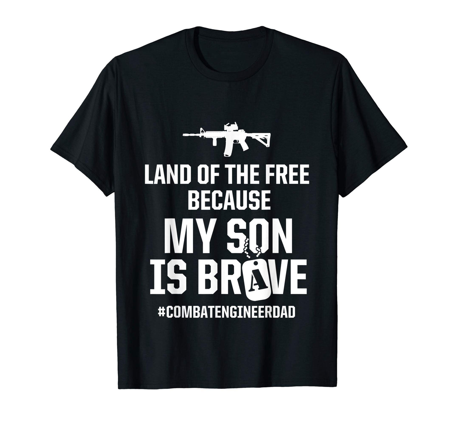 Mens Combat Engineer Brave Son Dad T-Shirt - Aesthetic Graphic Men Women - T-Shirt, Sweatshirt, Hoodie