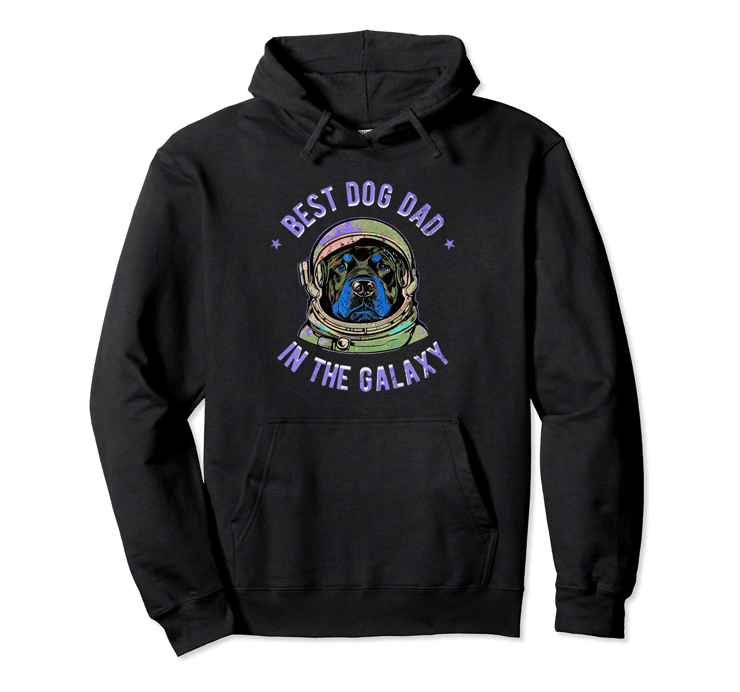 Best Rottweiler Dog Dad Galaxy Hoodie - Custom Art Print for Adults - T-Shirt, Sweatshirt, Hoodie