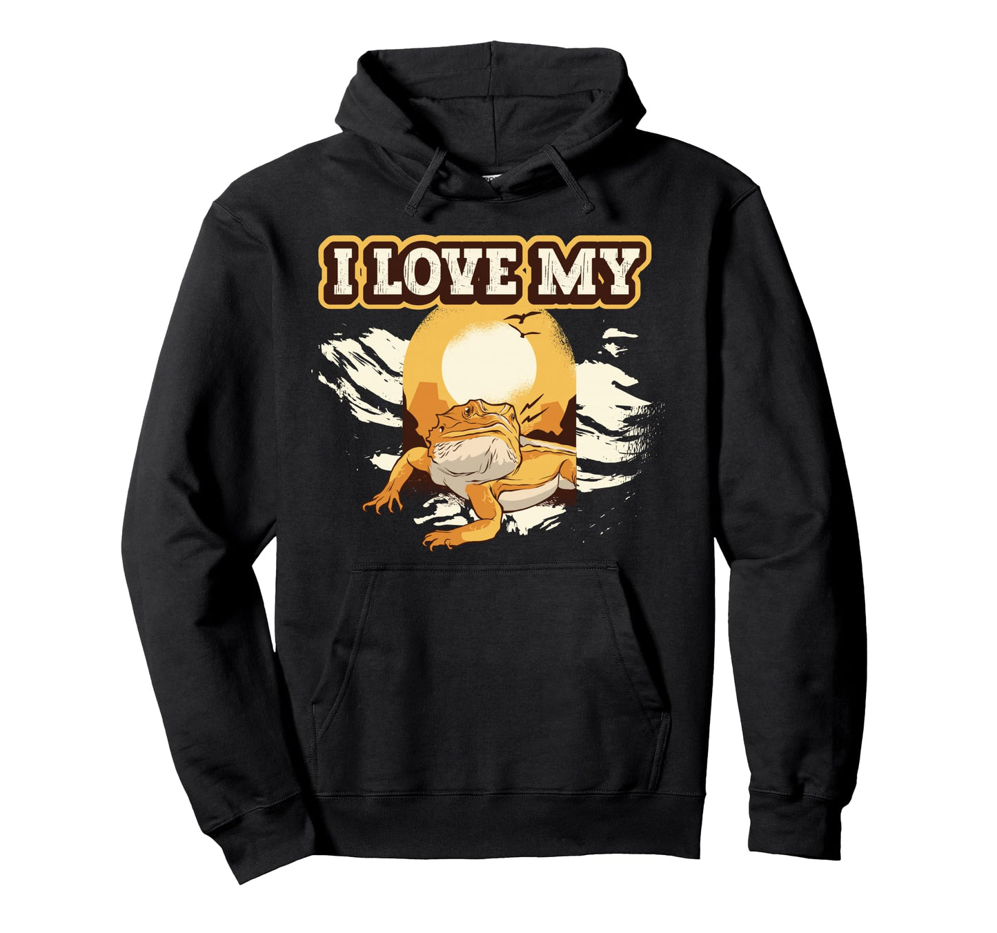 I Love My Bearded Dragon Hoodie - Fun Novelty Design Unisex - T-Shirt, Sweatshirt, Hoodie