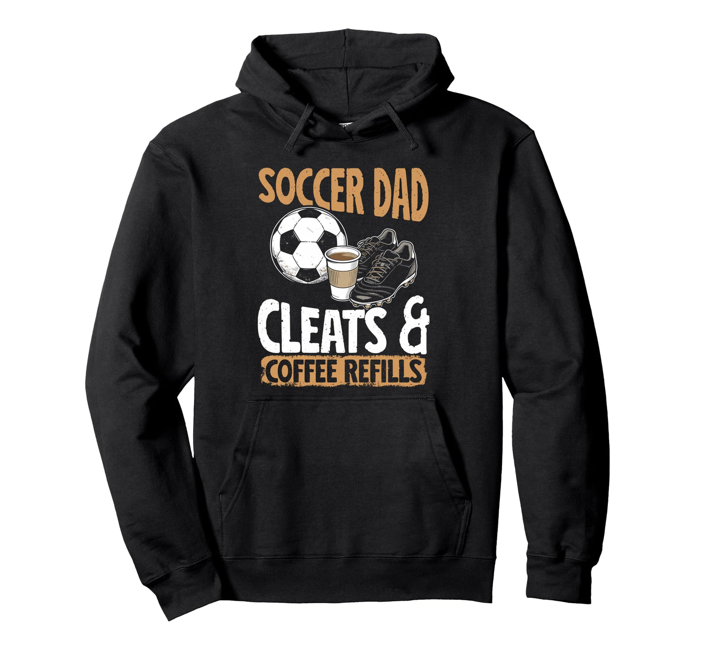 Soccer Dad Coffee Lover Hoodie - Minimalist Print for Adults - T-Shirt, Sweatshirt, Hoodie