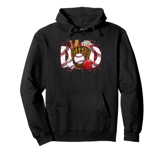 Baseball Dad Baseball Lovers Funny Hoodie - Casual Everyday Wear Men Women - T-Shirt, Sweatshirt, Hoodie