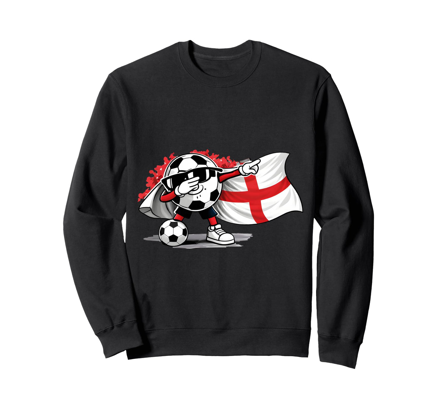 Dabbing Ball Soccer England Sweatshirt - Casual Everyday Wear Men Women - T-Shirt, Sweatshirt, Hoodie