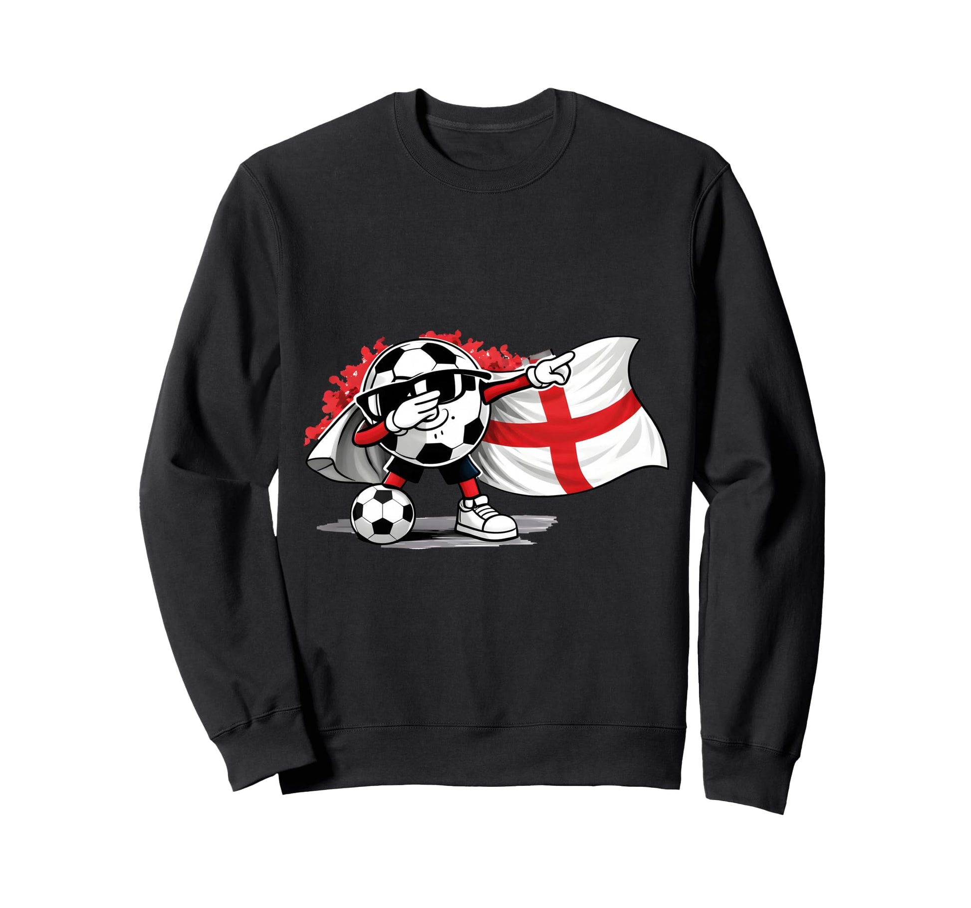 Dabbing Ball Soccer England Sweatshirt - Casual Everyday Wear Men Women - T-Shirt, Sweatshirt, Hoodie