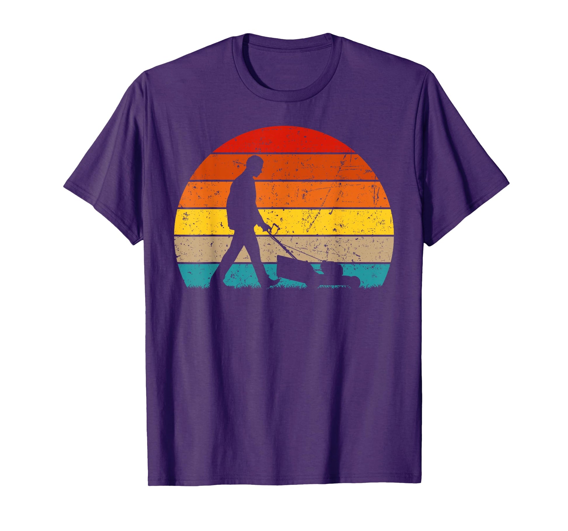 Landscaper Art Dad Lawn Mower Lawn T-Shirt - Fun Novelty Design for Adults - T-Shirt, Sweatshirt, Hoodie