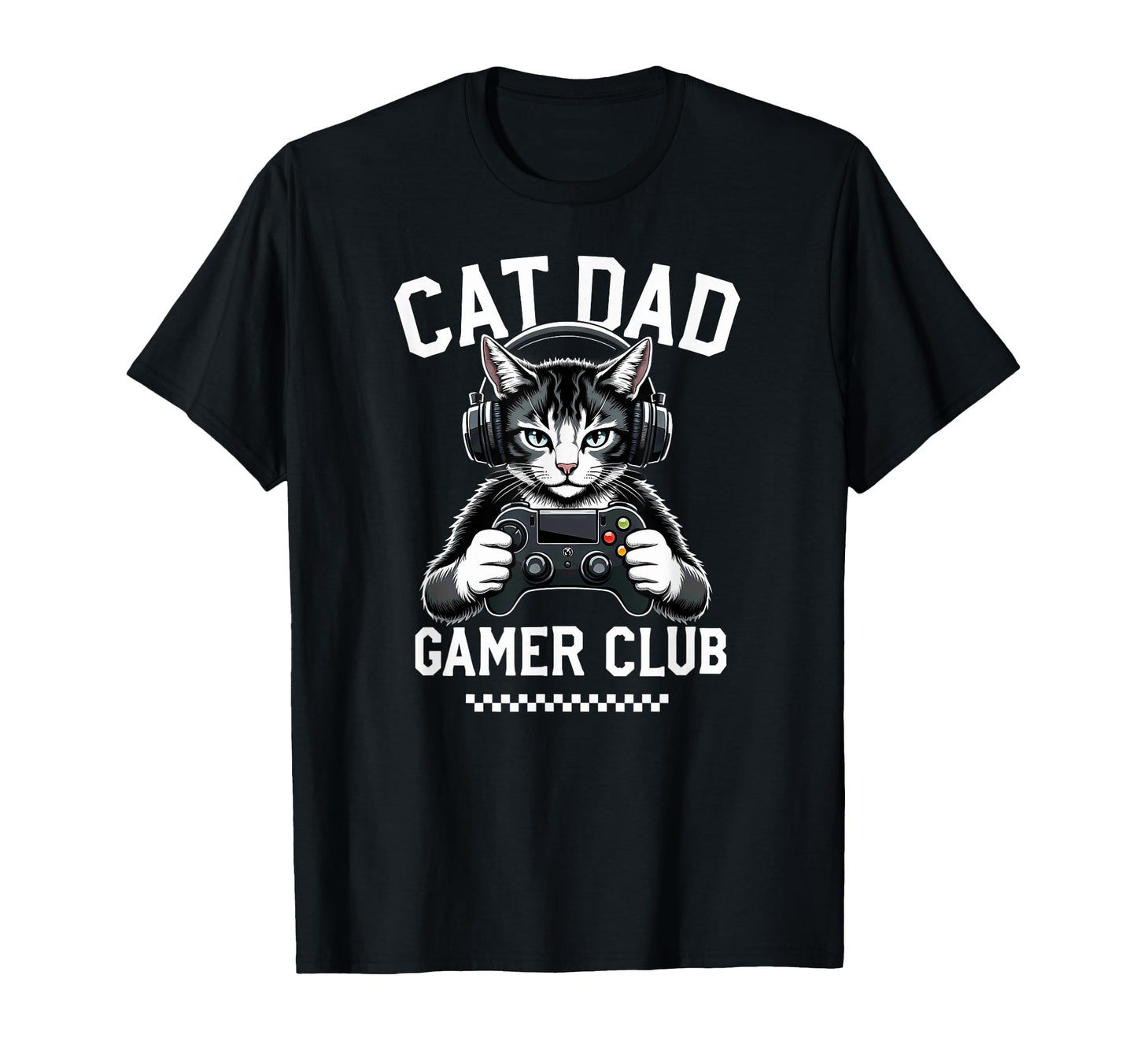 Video Gaming Cat Player Daddy Fathers Hoodie - Aesthetic Graphic Unisex - T-Shirt, Sweatshirt, Hoodie