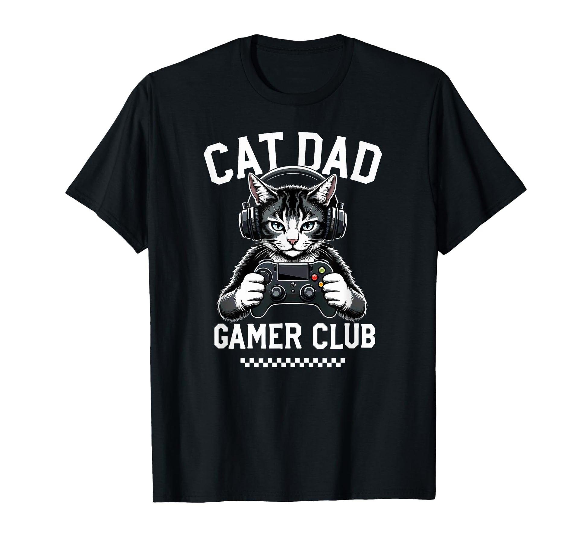 Video Gaming Cat Player Daddy Fathers Hoodie - Aesthetic Graphic Unisex - T-Shirt, Sweatshirt, Hoodie