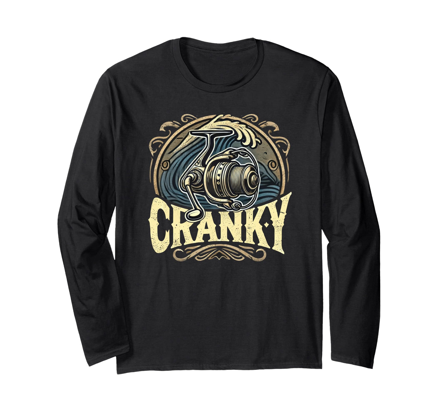 Cranky Crankbait Fishing Lure Fishermen Hoodie - Custom Art Print Men Women - T-Shirt, Sweatshirt, Hoodie