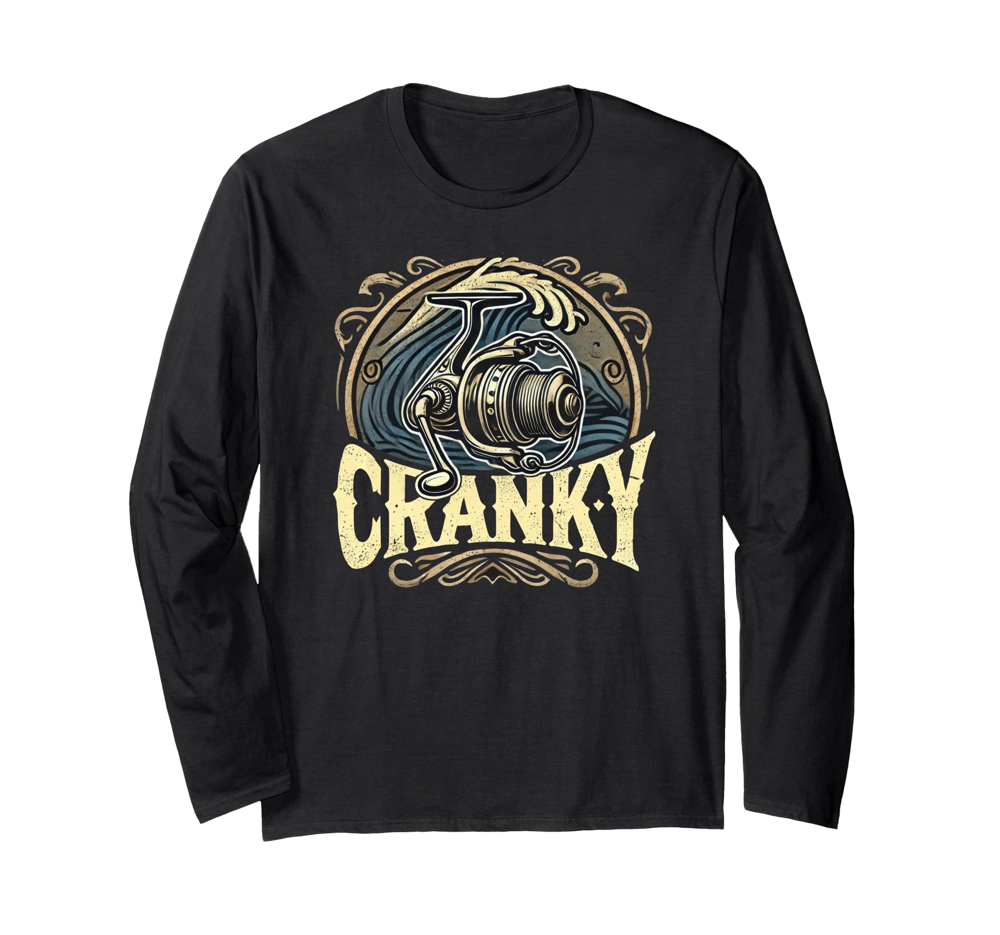 Cranky Crankbait Fishing Lure Fishermen Hoodie - Custom Art Print Men Women - T-Shirt, Sweatshirt, Hoodie