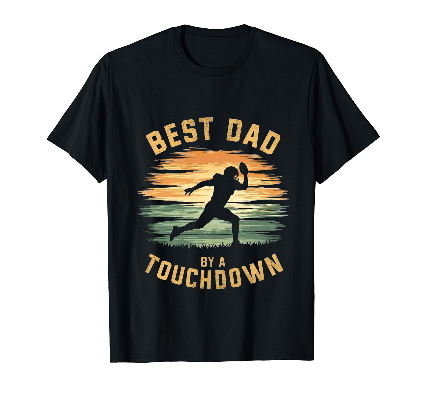 Funny Best Dad Touchdown American T-Shirt - Custom Art Print for Adults - T-Shirt, Sweatshirt, Hoodie