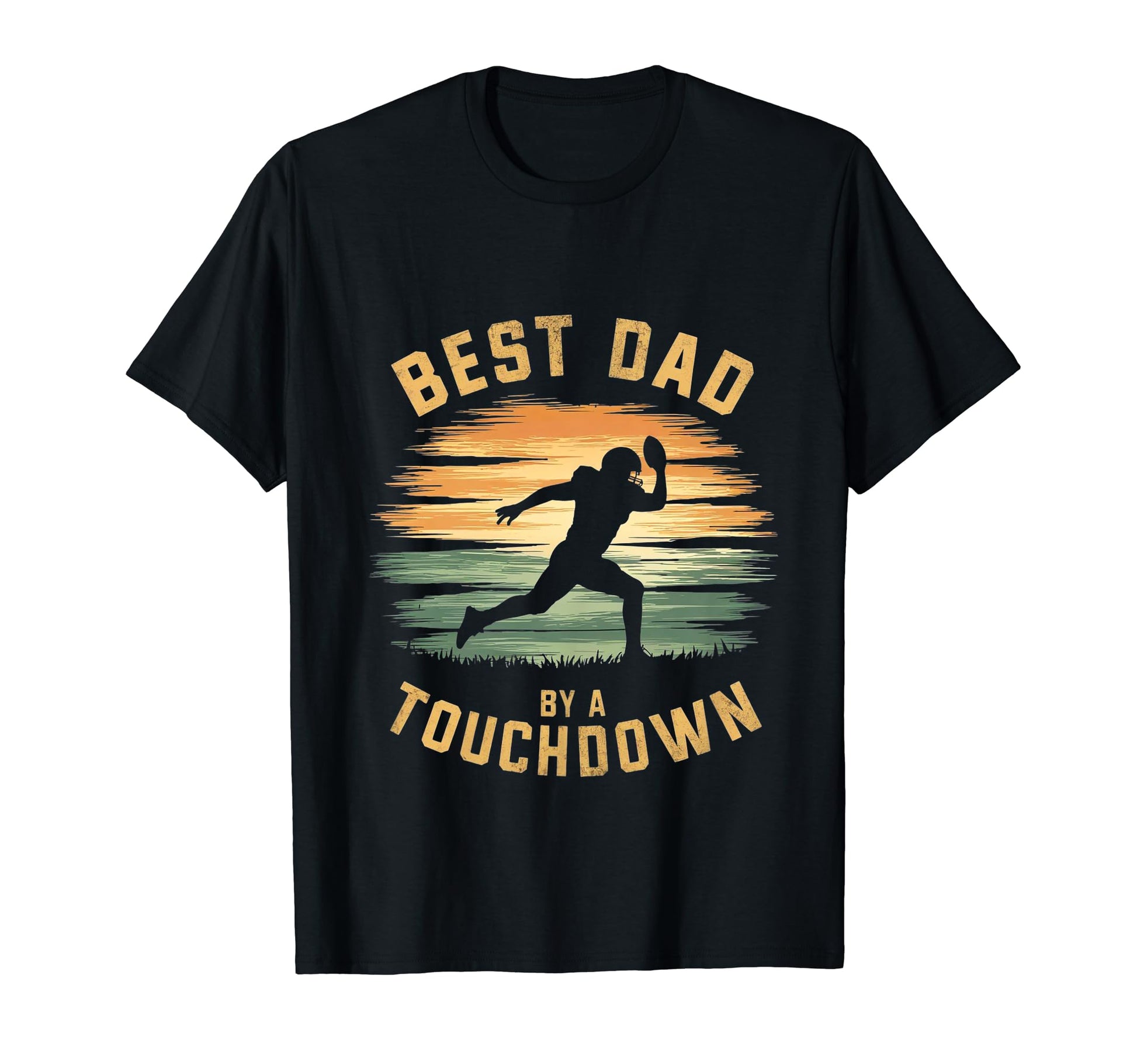 Funny Best Dad Touchdown American T-Shirt - Custom Art Print for Adults - T-Shirt, Sweatshirt, Hoodie