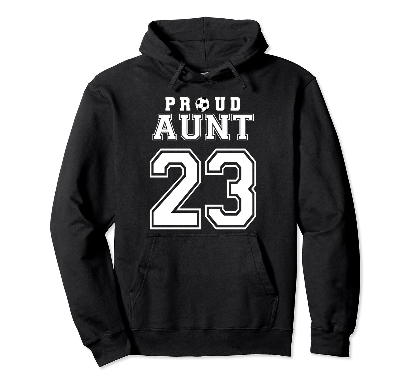 Number 23 Custom Proud Soccer Futbol Hoodie - Novelty Apparel for Adults - T-Shirt, Sweatshirt, Hoodie
