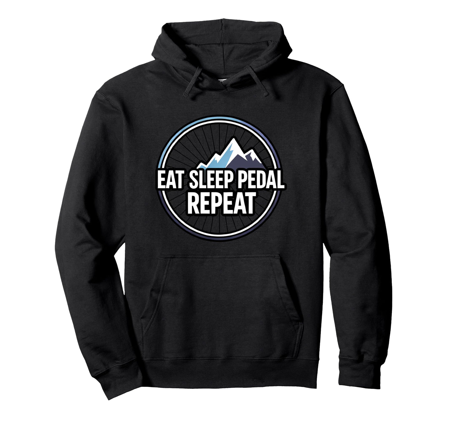 Mountain Biking Cyclist Eat Sleep Hoodie - Casual Everyday Wear Men Women - T-Shirt, Sweatshirt, Hoodie