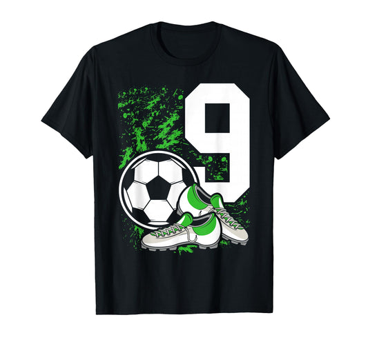 9Th Birthday 9 Years Soccer Football T-Shirt - Streetwear Style for Adults - T-Shirt, Sweatshirt, Hoodie