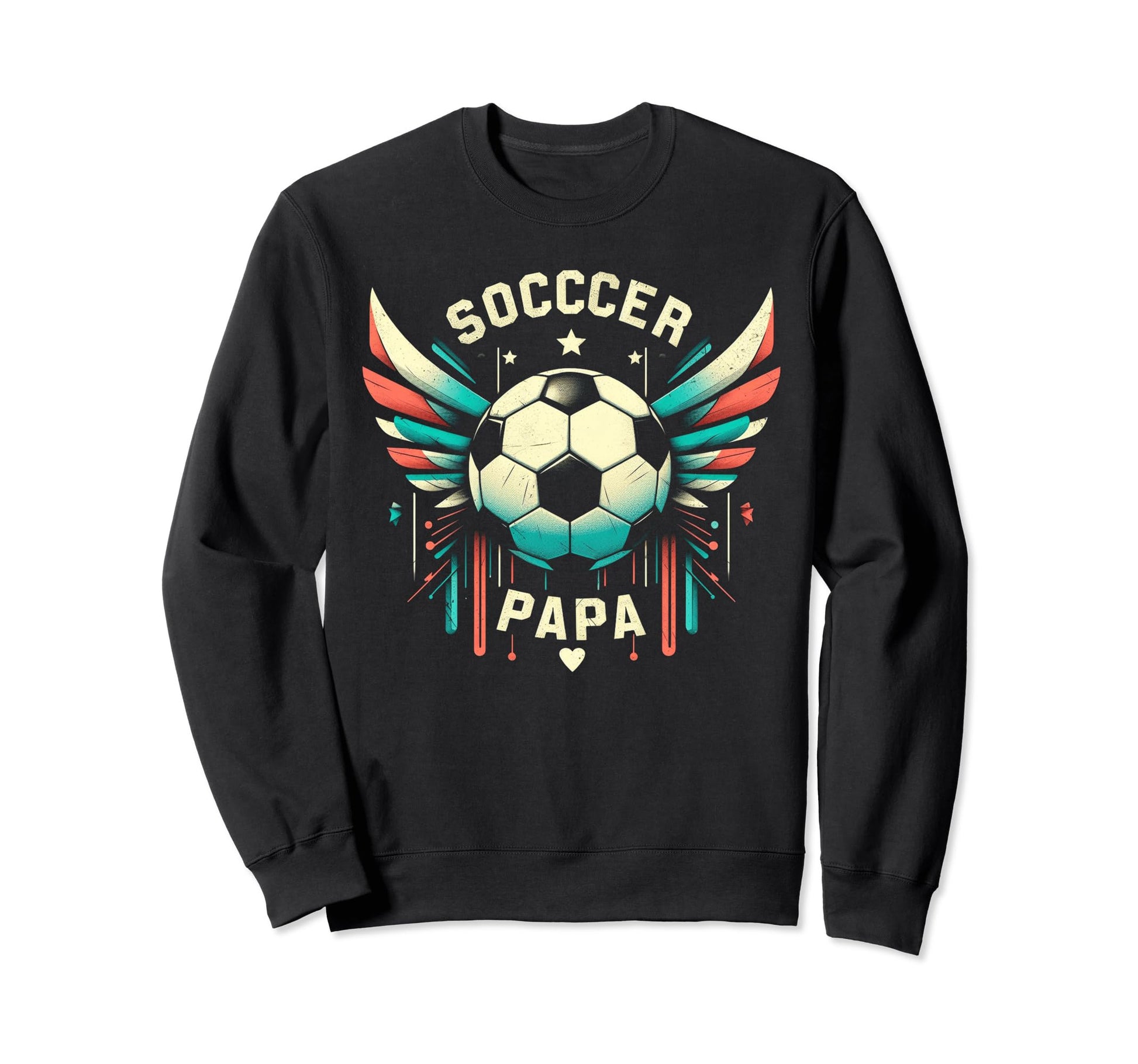 Soccer Papa Family Matching Dad Sweatshirt - Custom Art Print Unisex - T-Shirt, Sweatshirt, Hoodie