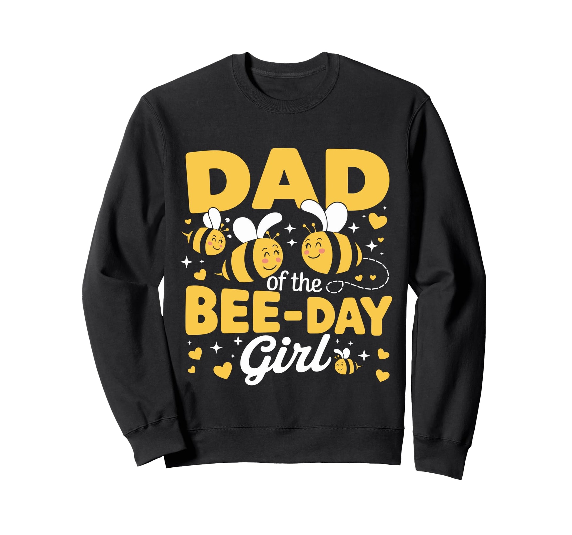 Dad Bee Day Bee Birthday Party Sweatshirt - Minimalist Print for Adults - T-Shirt, Sweatshirt, Hoodie