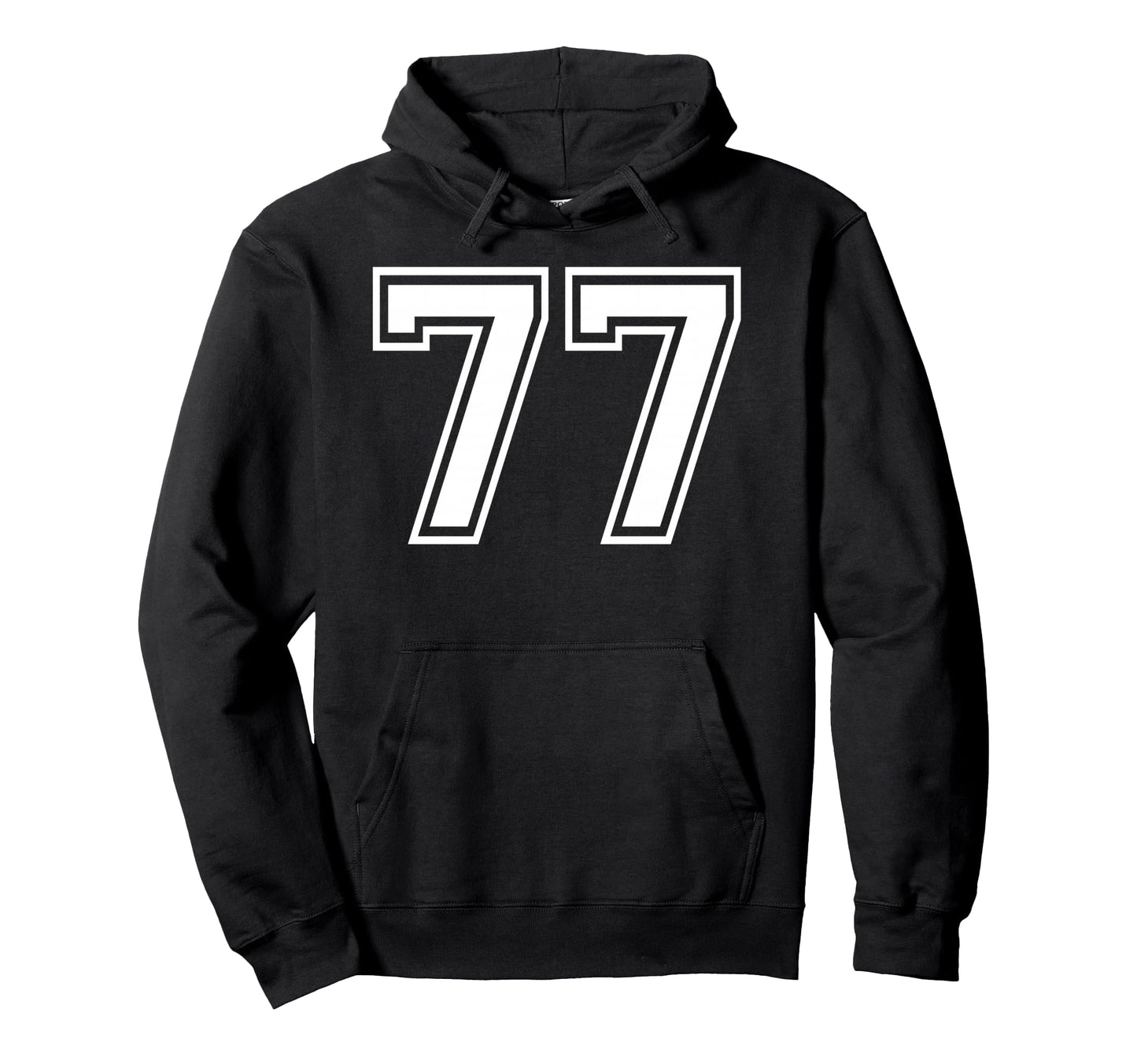 77 Number Seventy Seven Team Sports Hoodie - Streetwear Style Unisex - T-Shirt, Sweatshirt, Hoodie