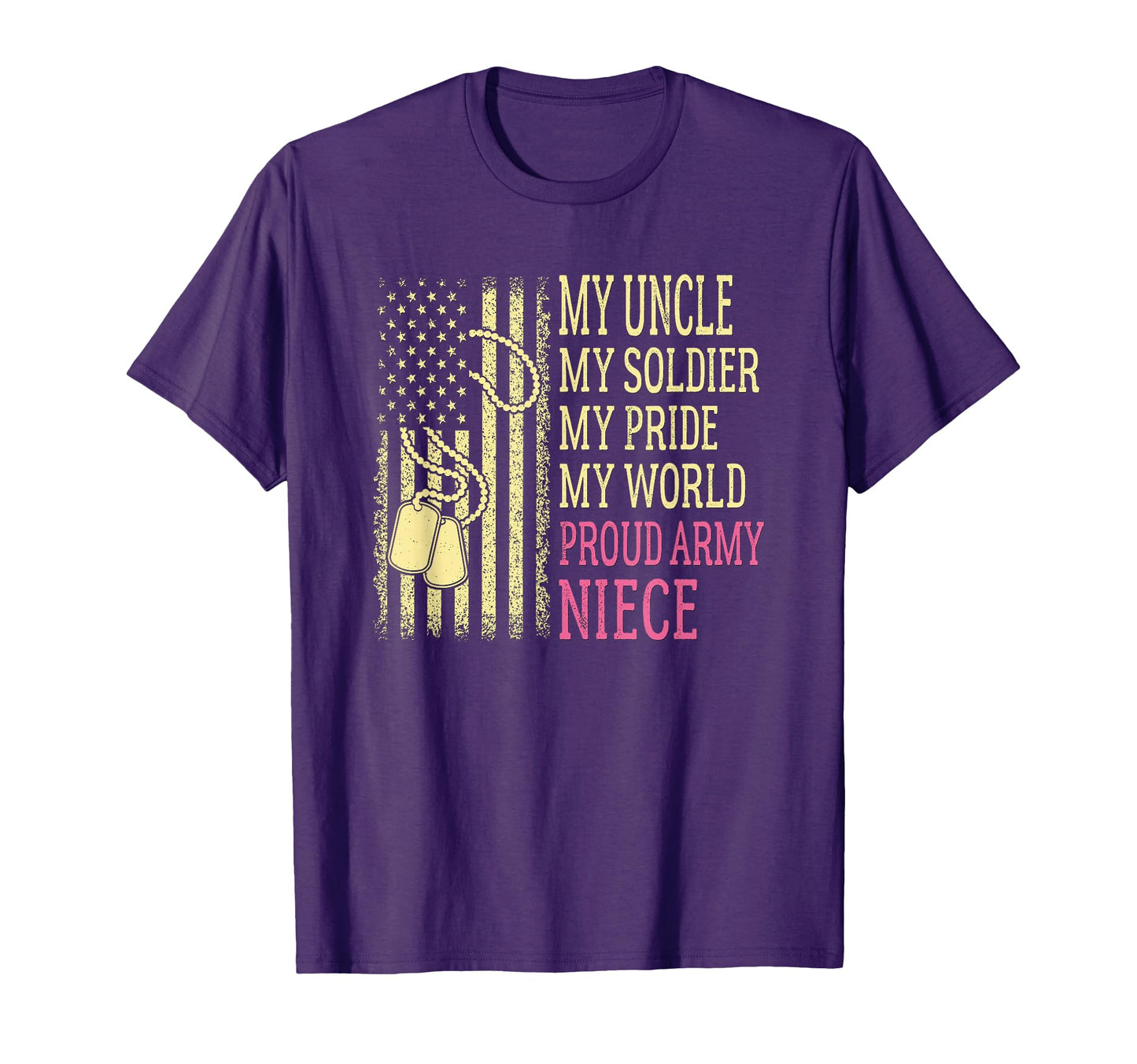 My Uncle My Soldier Hero Proud Army T-Shirt - Unique Graphic for Adults - T-Shirt, Sweatshirt, Hoodie