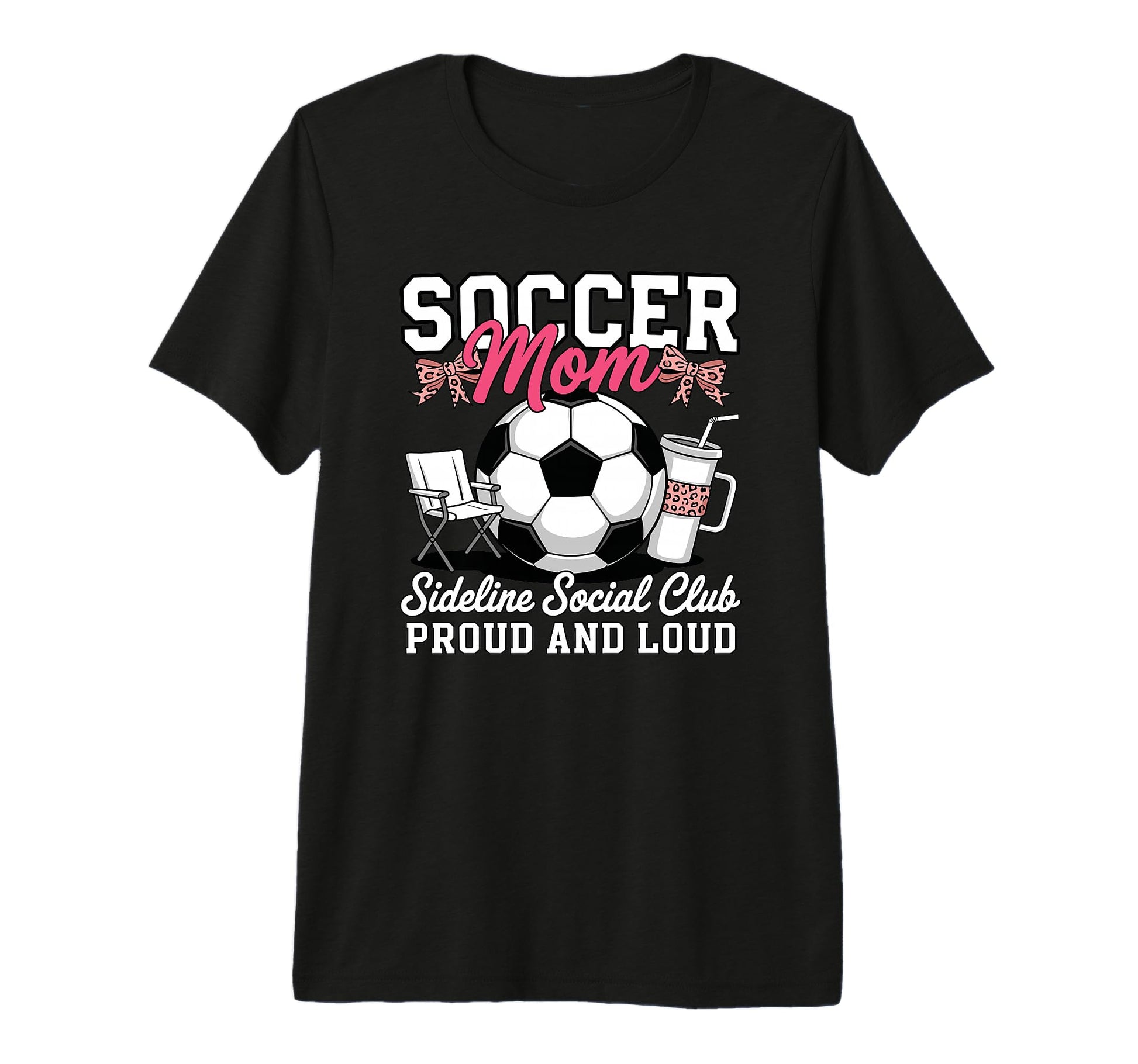 Soccer Mom Sideline Social Club Proud T-Shirt - Custom Art Print Unisex - T-Shirt, Sweatshirt, Hoodie