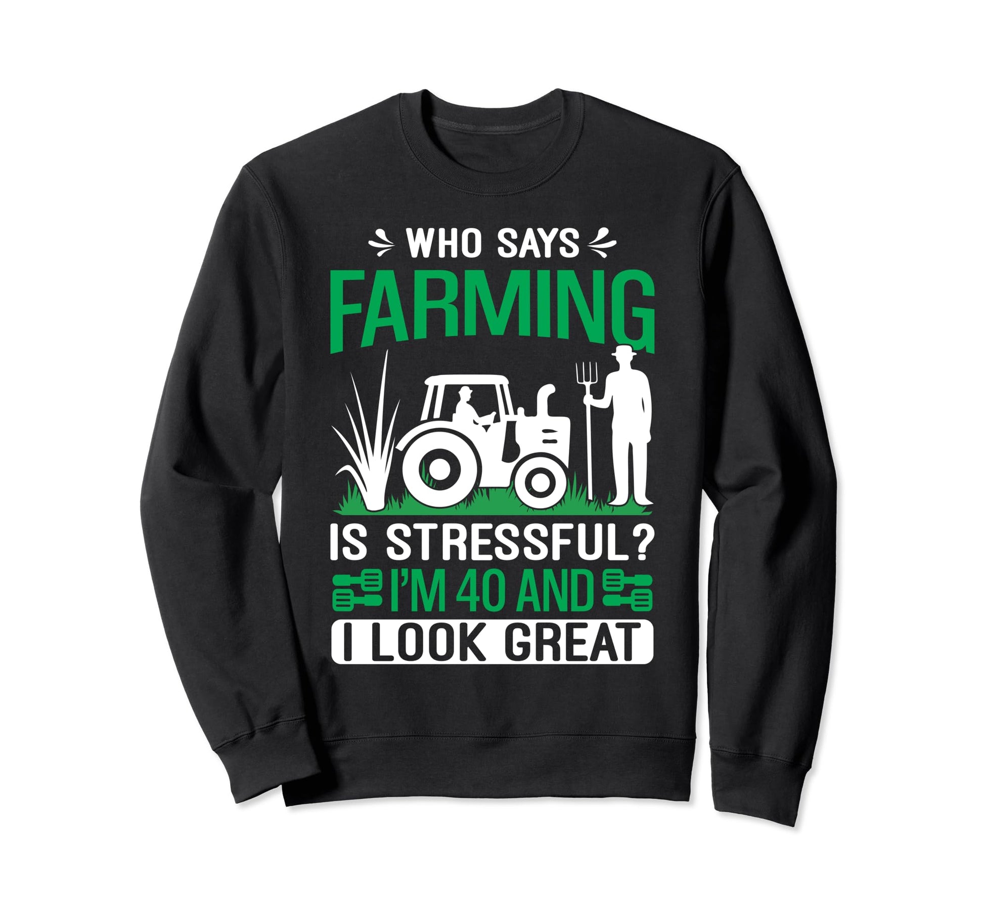 40 Years Farmer Great Gift Farmer Sweatshirt - Aesthetic Graphic Unisex - T-Shirt, Sweatshirt, Hoodie
