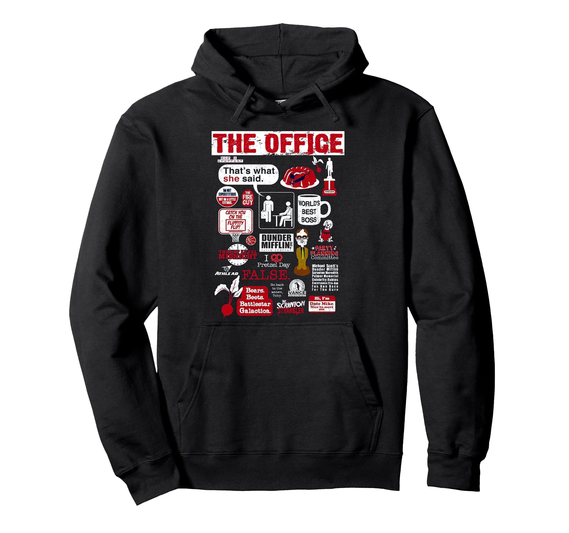 Office Mash Up Funny Hoodie - Fun Novelty Design for Adults - T-Shirt, Sweatshirt, Hoodie