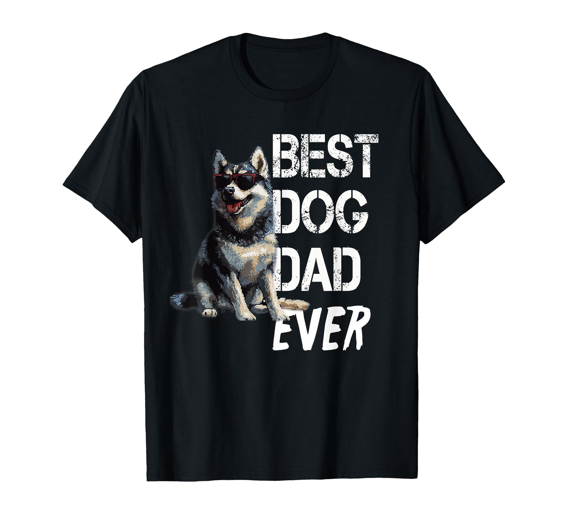 Mens Husky Dog Lover Best Husky Dad Fathers T-Shirt - Graphic Print Unisex - T-Shirt, Sweatshirt, Hoodie