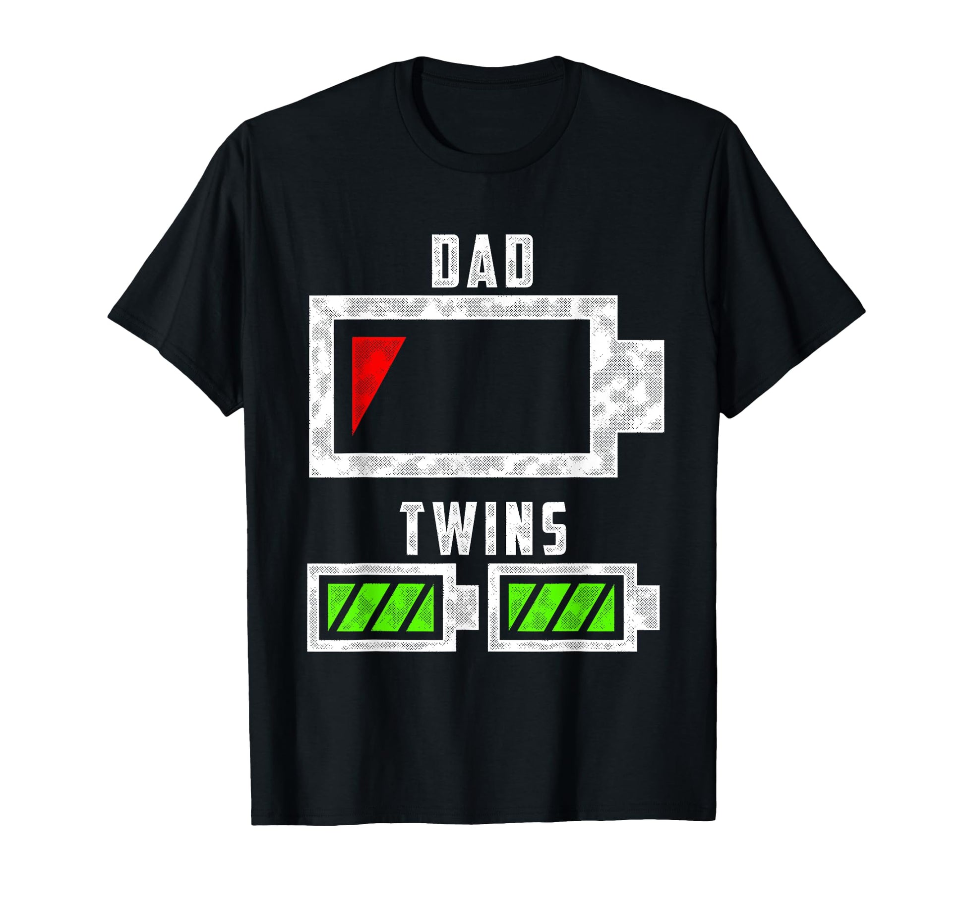 Tired Twin Dad Low Battery Dad Twins T-Shirt - Streetwear Style Men Women - T-Shirt, Sweatshirt, Hoodie